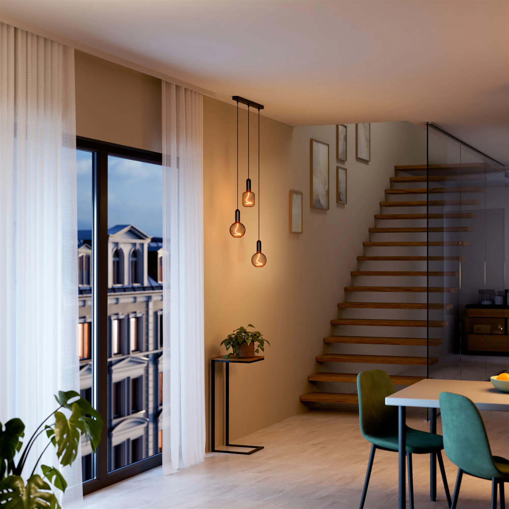 Osram LED Dekoleuchtmittel E27 Globe schwarz 3,5W dimmbar warmweiß