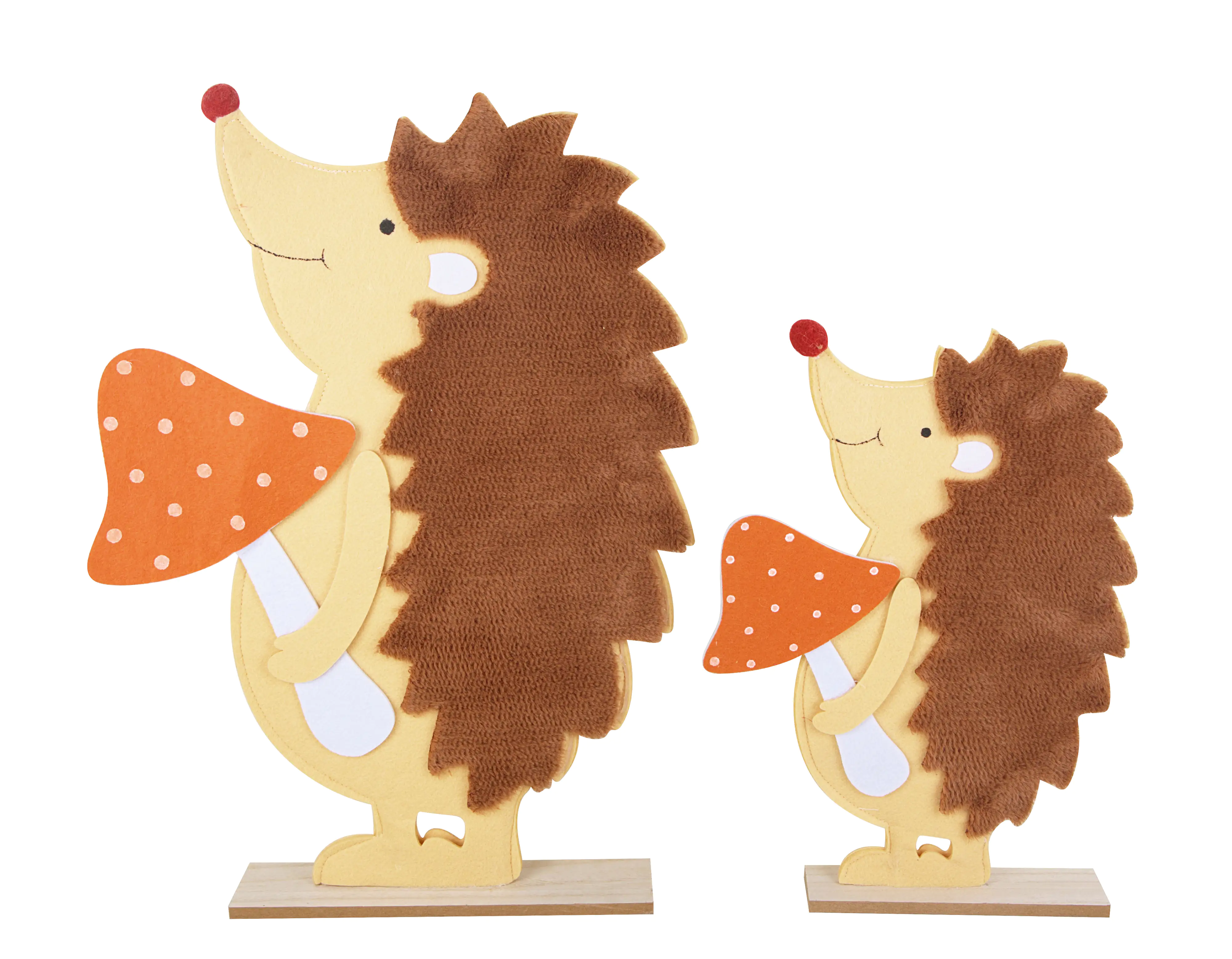 TrendLine Dekofigur Igel aus Filz 39 x 27 cm