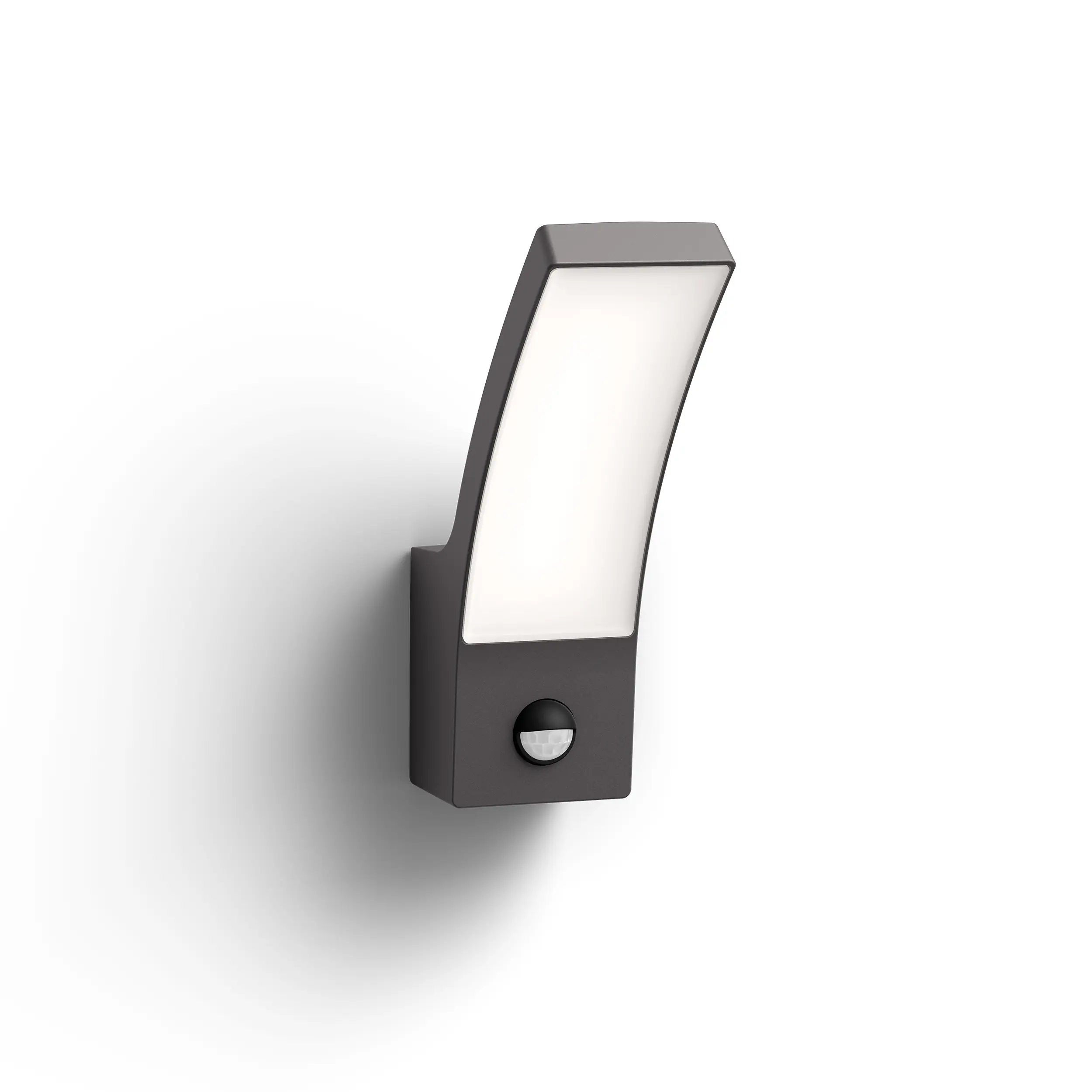 Philips LED Außenwandleuchte Splay anthrazit mit Bewegungssensor warmweiß