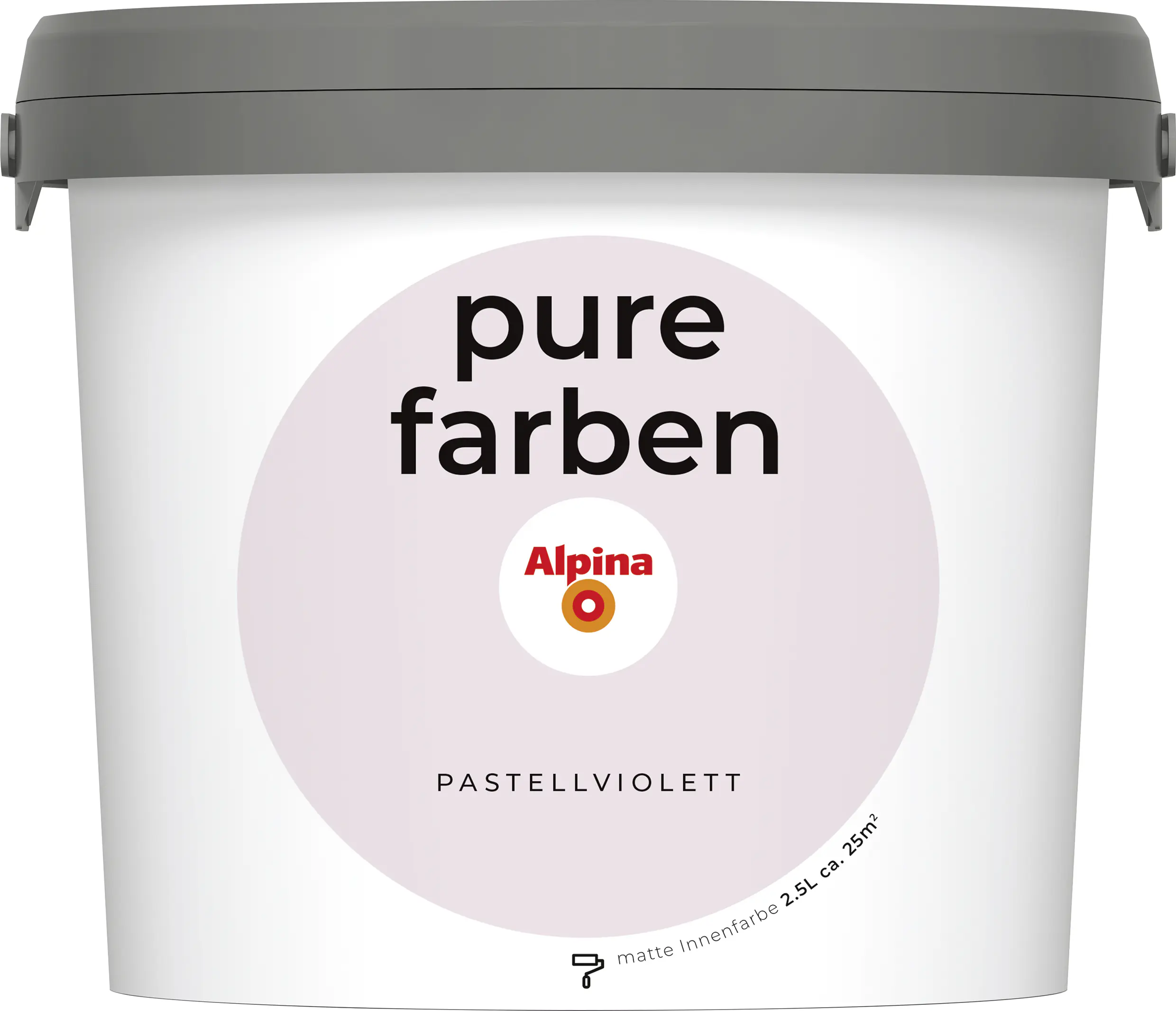Alpina Pure Farben Wandfarbe pastellviolett 2,5 L