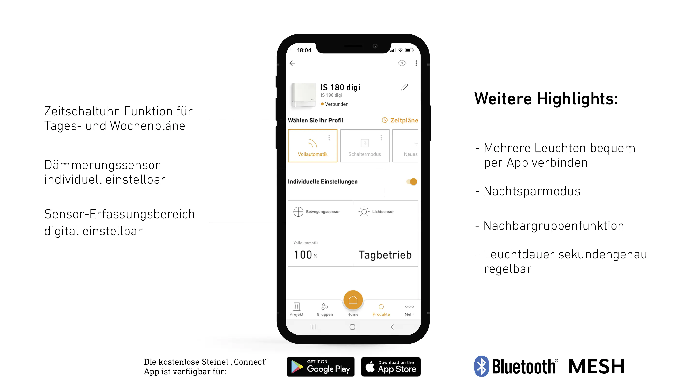 Steinel Bewegungsmelder IS 180 digi weiß, Kunststoff, IP54 Steinel Bewegungsmelder IS 180 digi weiß, Kunststoff, IP54