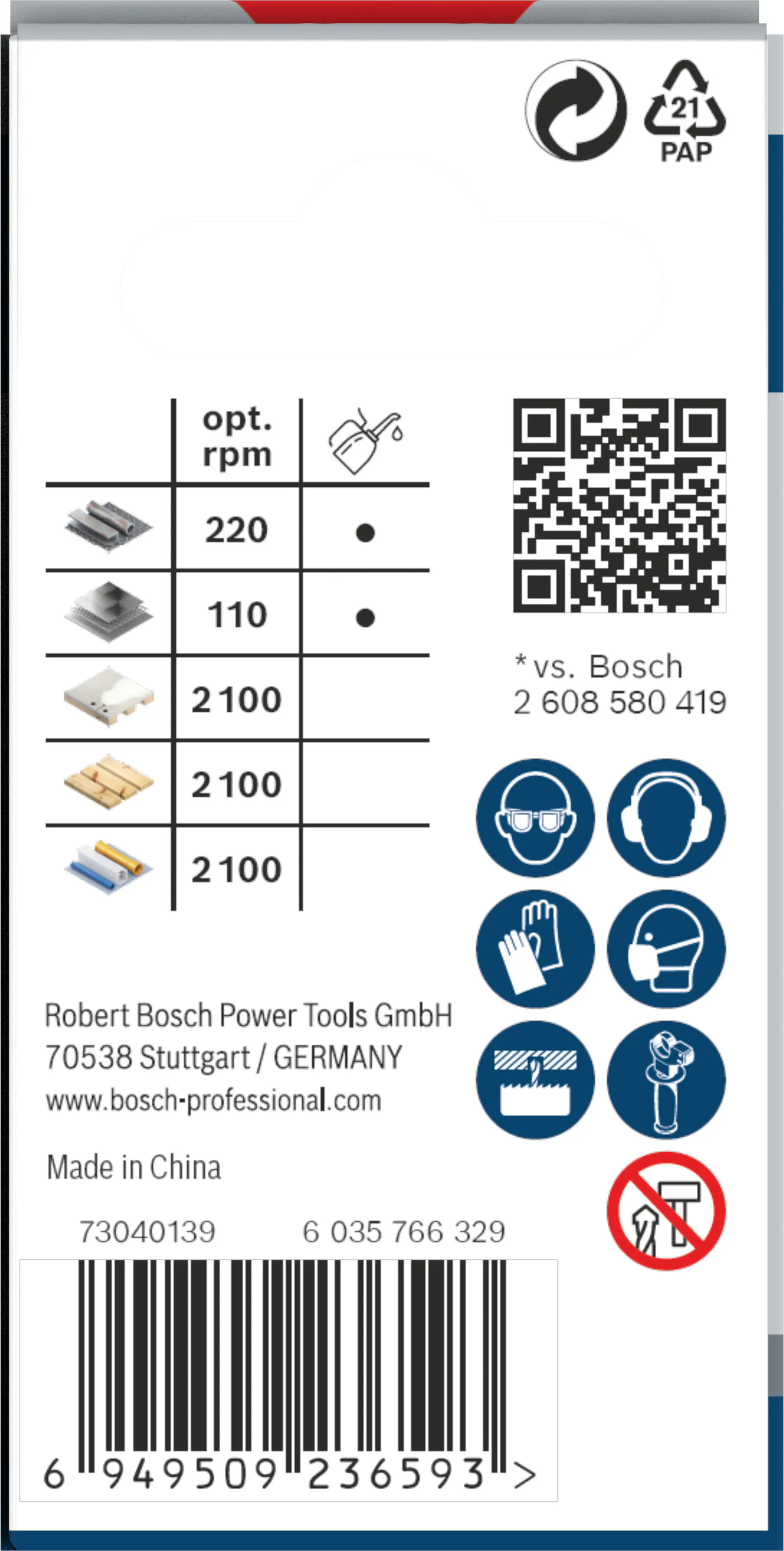 Bosch PRO Multi Material Lochsäge 40 mm mit Gewinde