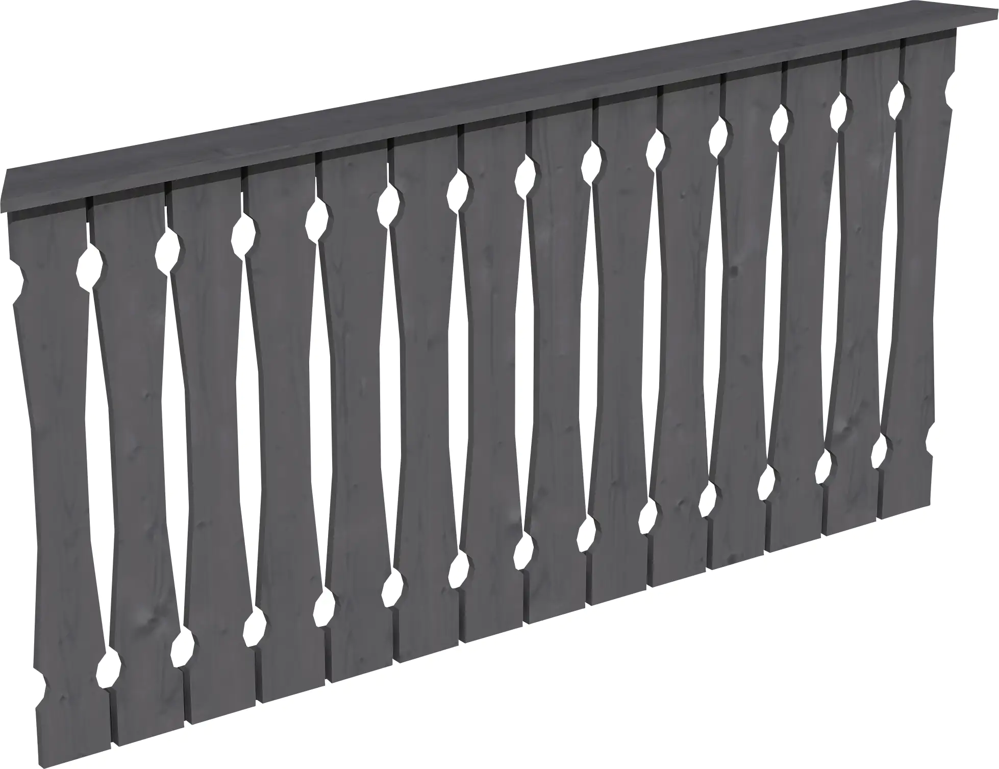 SKAN HOLZ Brüstung Balkonschalung 180 x 96 cm Fichte