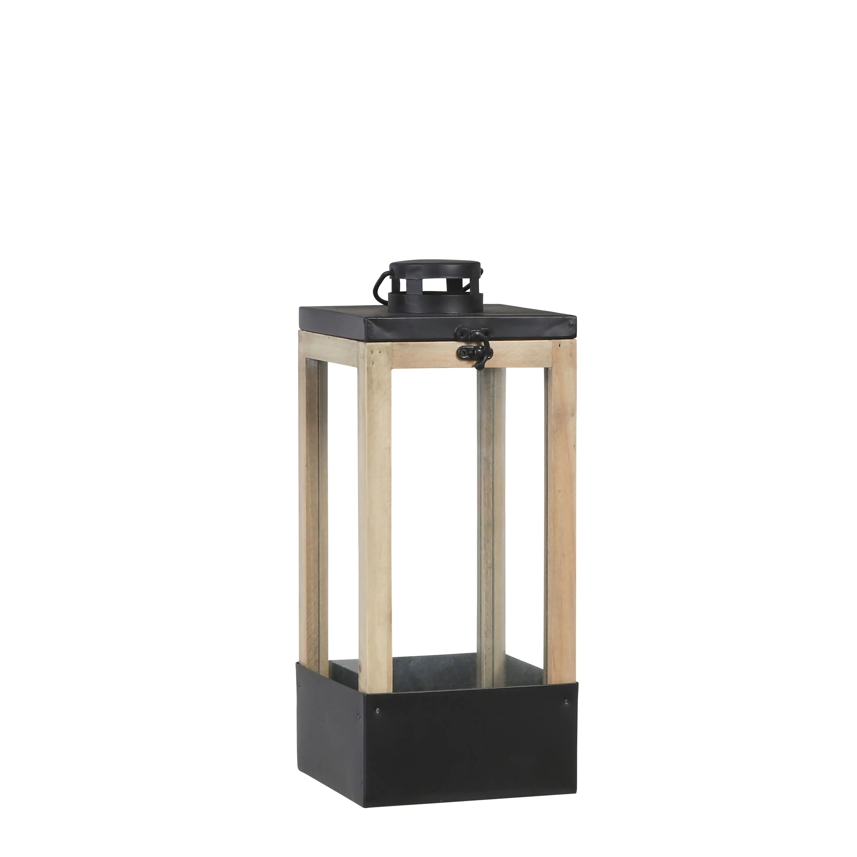 8718861745283 Mica Treibhaus Laterne Halton schwarz, 14 x 14 x 33,5 cm