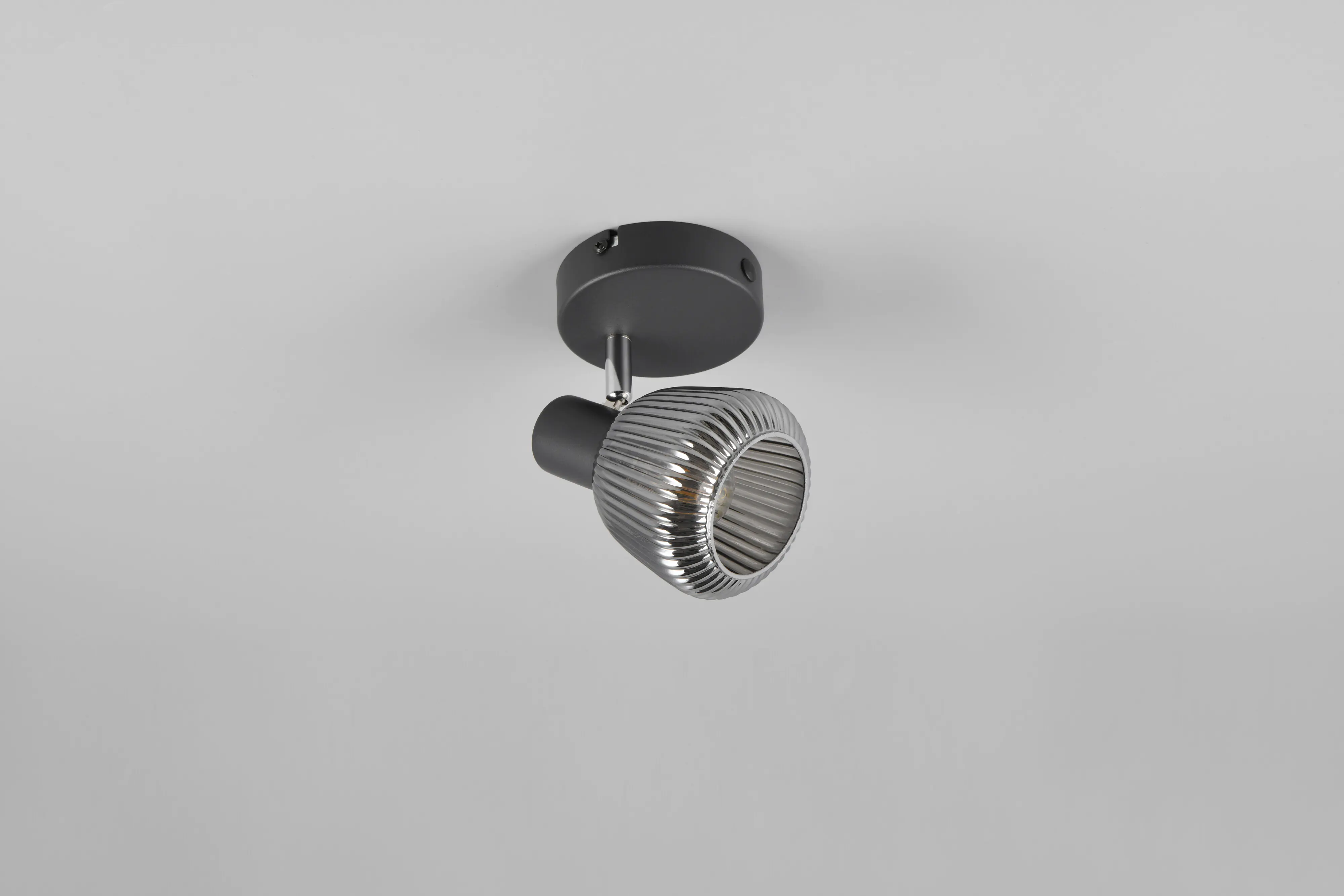 Trio Leuchten Spot Tarifa E14 schwarz matt Metall/Glas