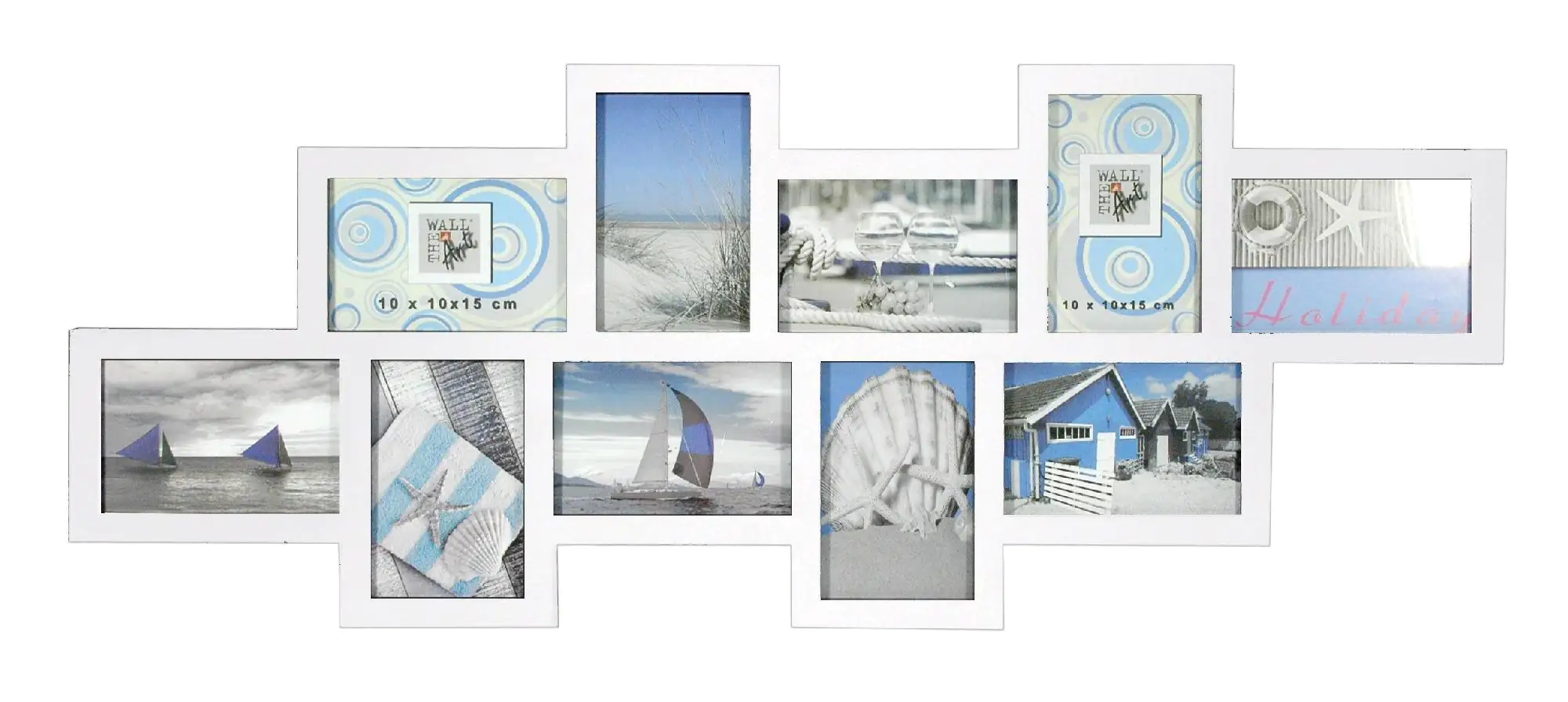 Bilderrahmen GALLERY 10 Fotos, weiß, 80 x 38 cm