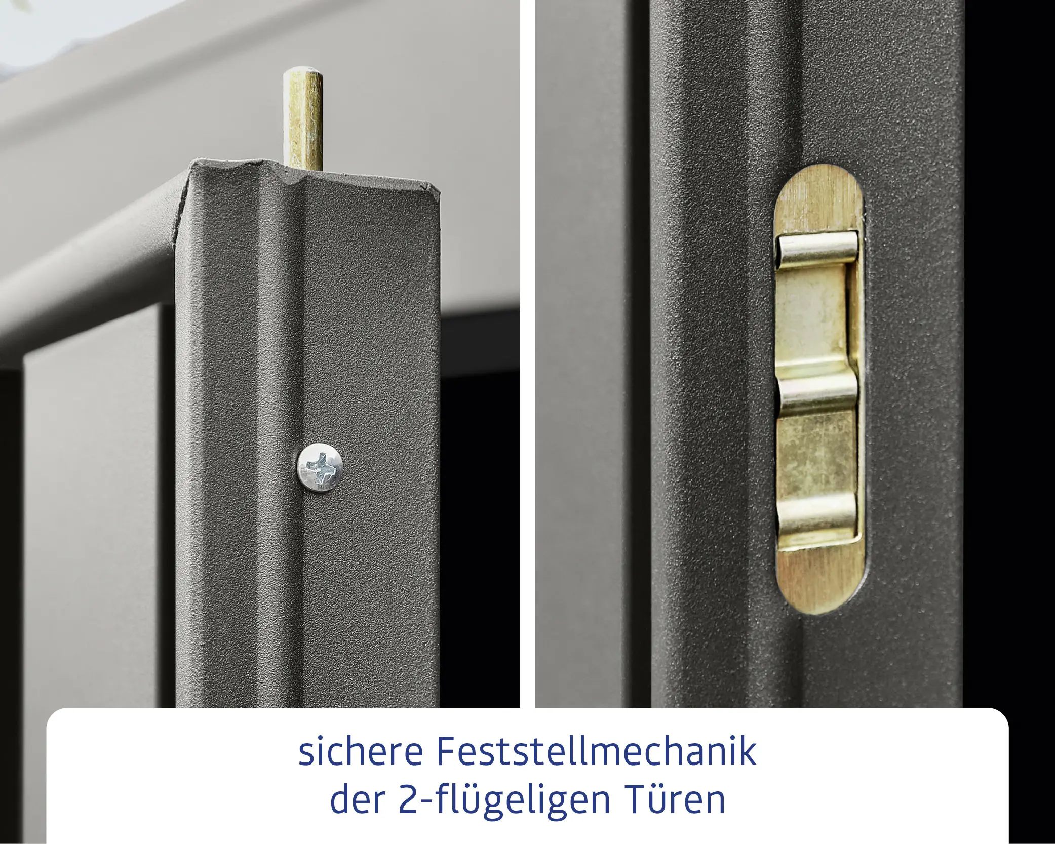 EcoStar Gerätehaus Trend-P Typ 1 247,9 x 153 x 228,6 cm graualuminium