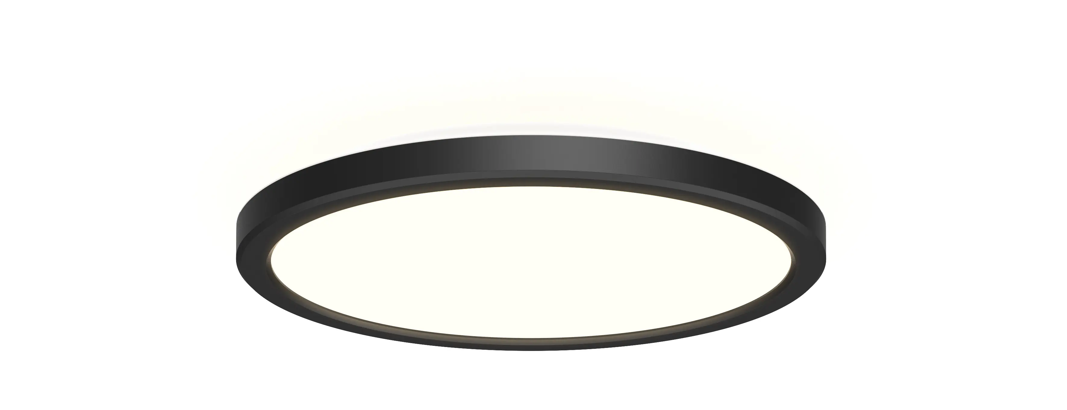 LED Deckenleuchte Edita mit Bewegungsmelder schwarz-weiß Ø 24 x 3 cm warmweiß