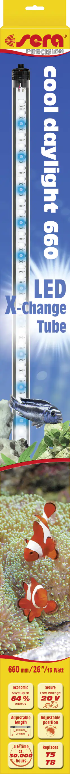 Sera Aquarium-Beleuchtung LED X-Change Tube cool daylight 660 - 1 Stück Sera Aquarium-Beleuchtung LED X-Change Tube cool daylight 660 - 1 Stück