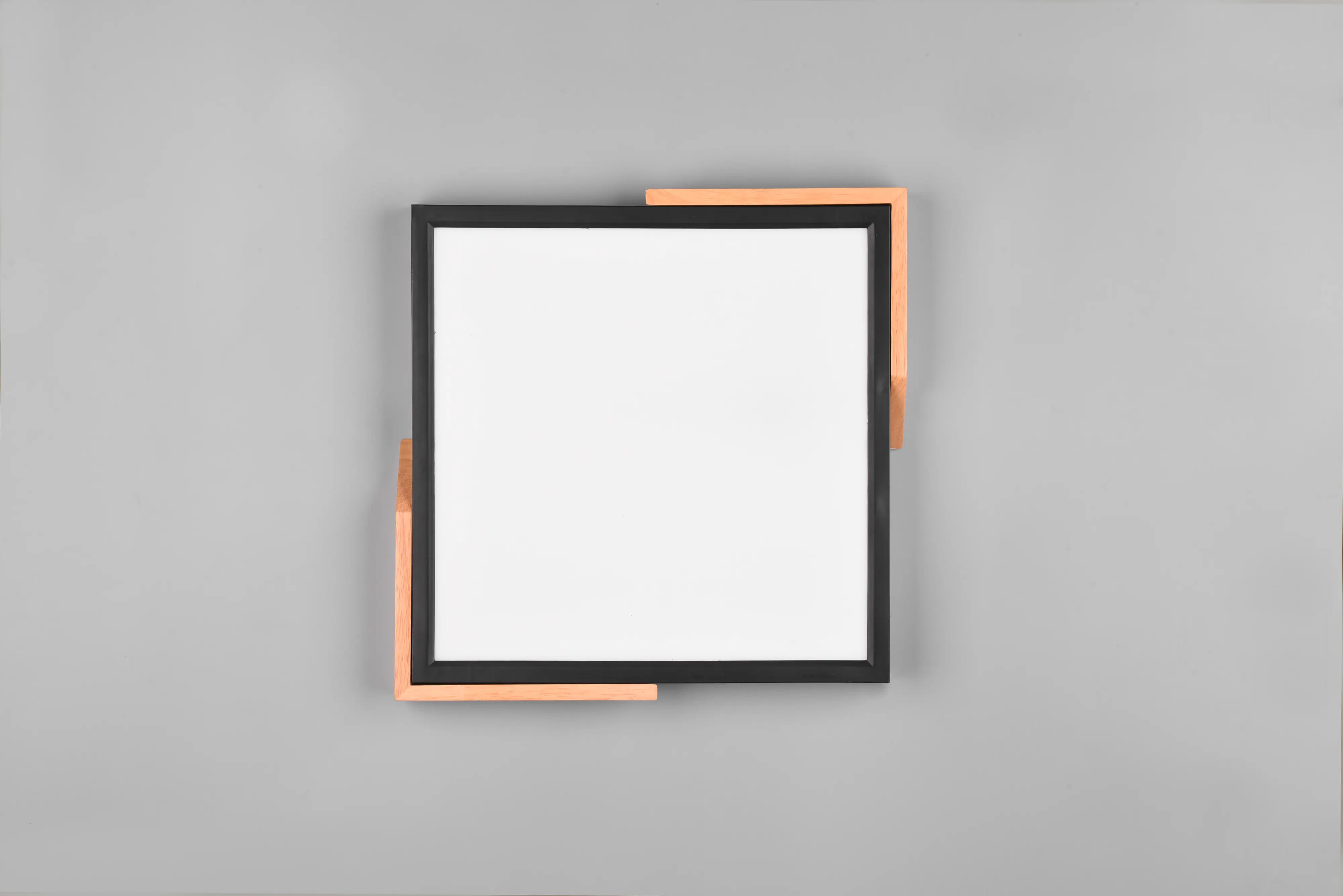 Trio LED Deckenleuchte Meta 32 x 31,5 cm warmweiß naturholz dimmbar