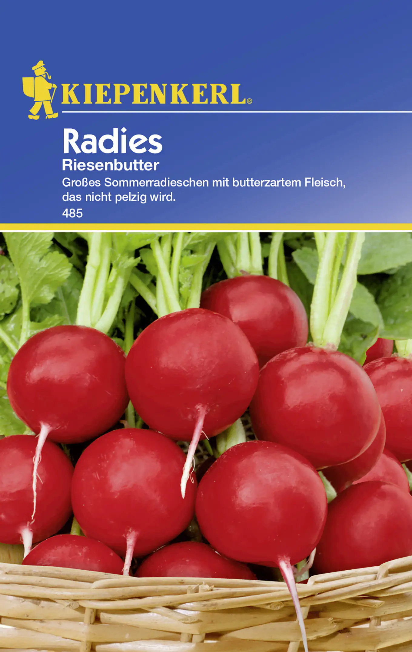Kiepenkerl Radieschen Riesenbutter Raphanus sativus var. sativus, Inhalt: ca. 10 lfd. Meter