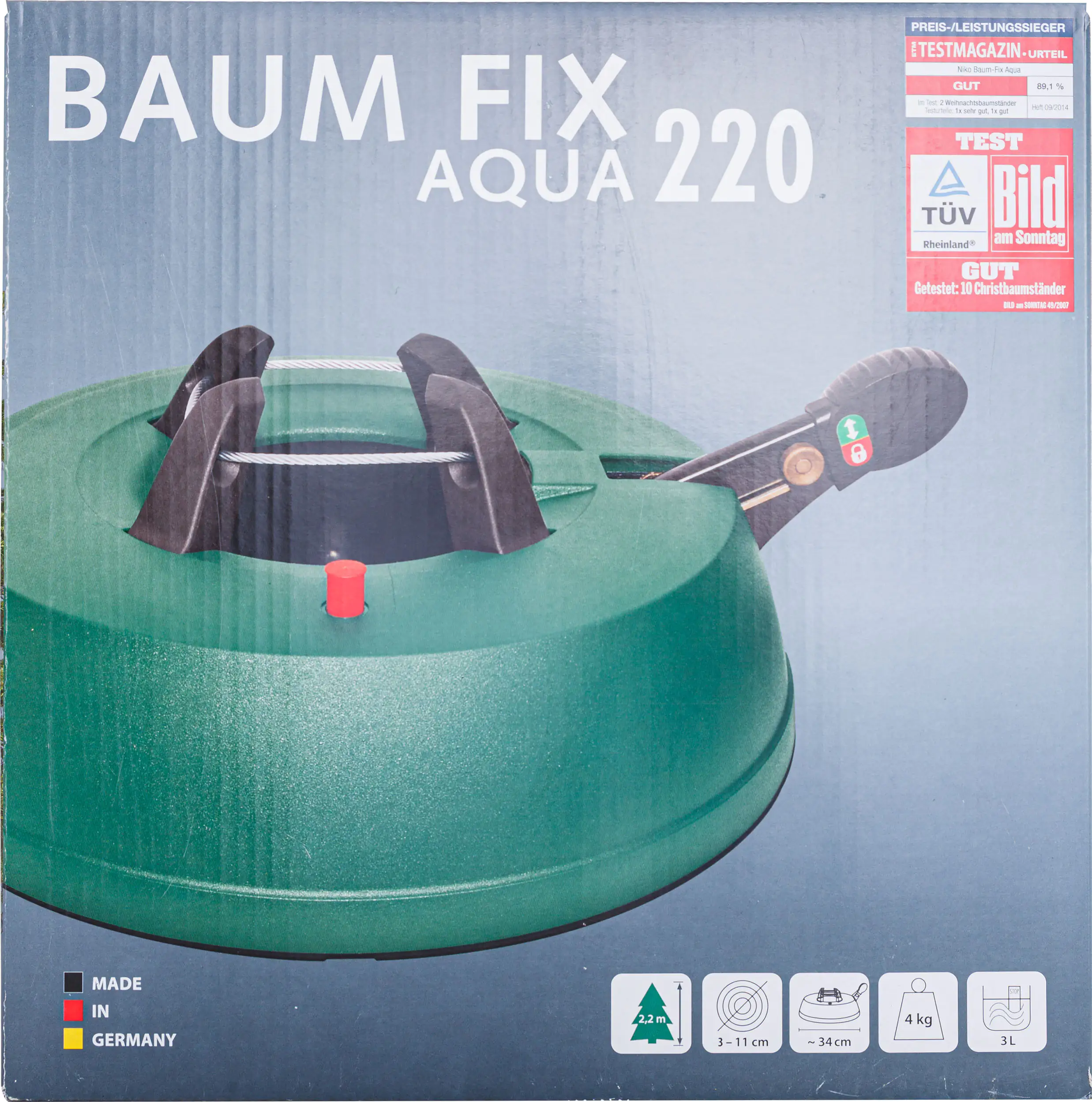 Niko Christbaumständer Baumfix Aqua Stamm Ø: bis 11 cm Niko Christbaumständer Baumfix Aqua Stamm Ø: bis 11 cm