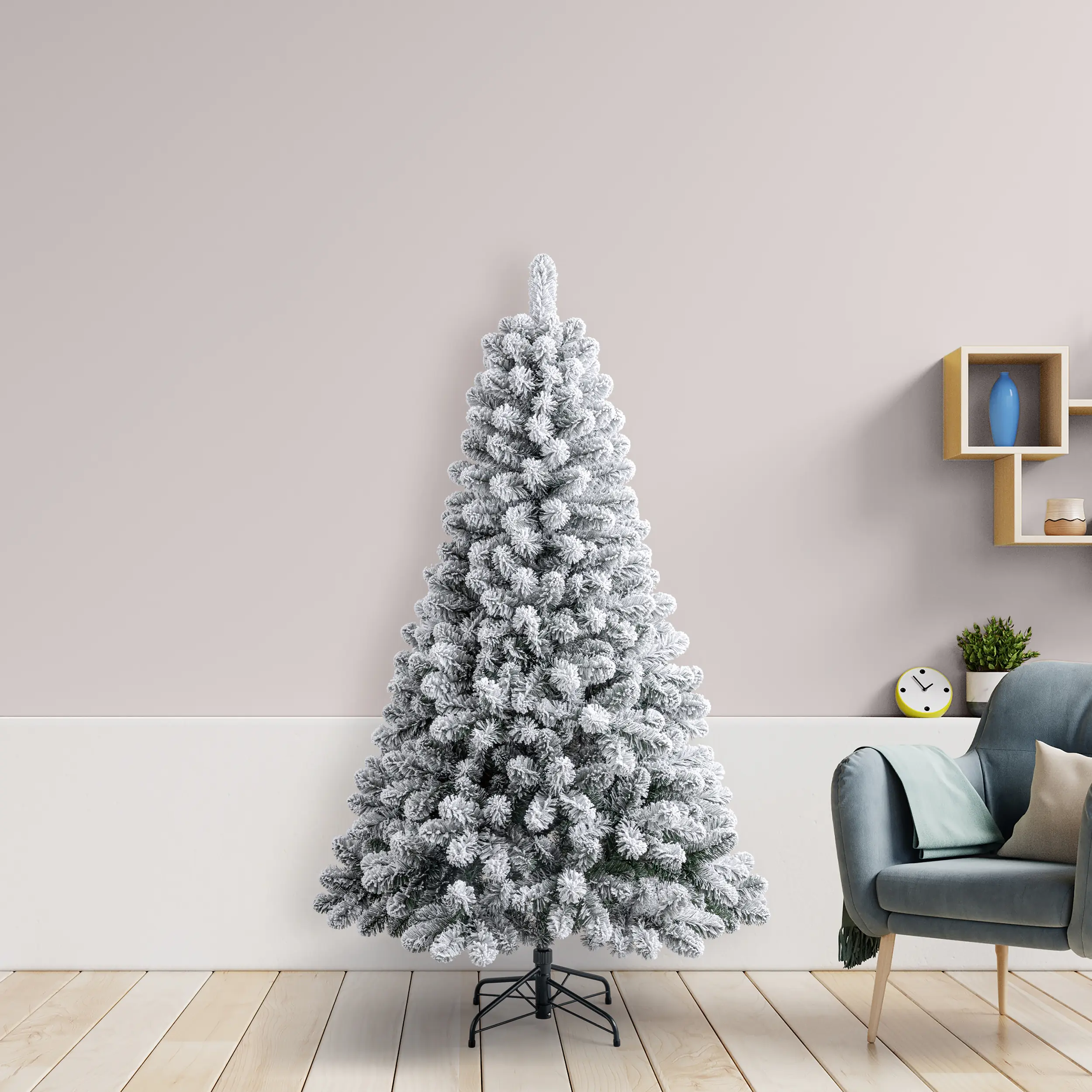 Primaster Weihnachtsbaum 1,8 m beschneit