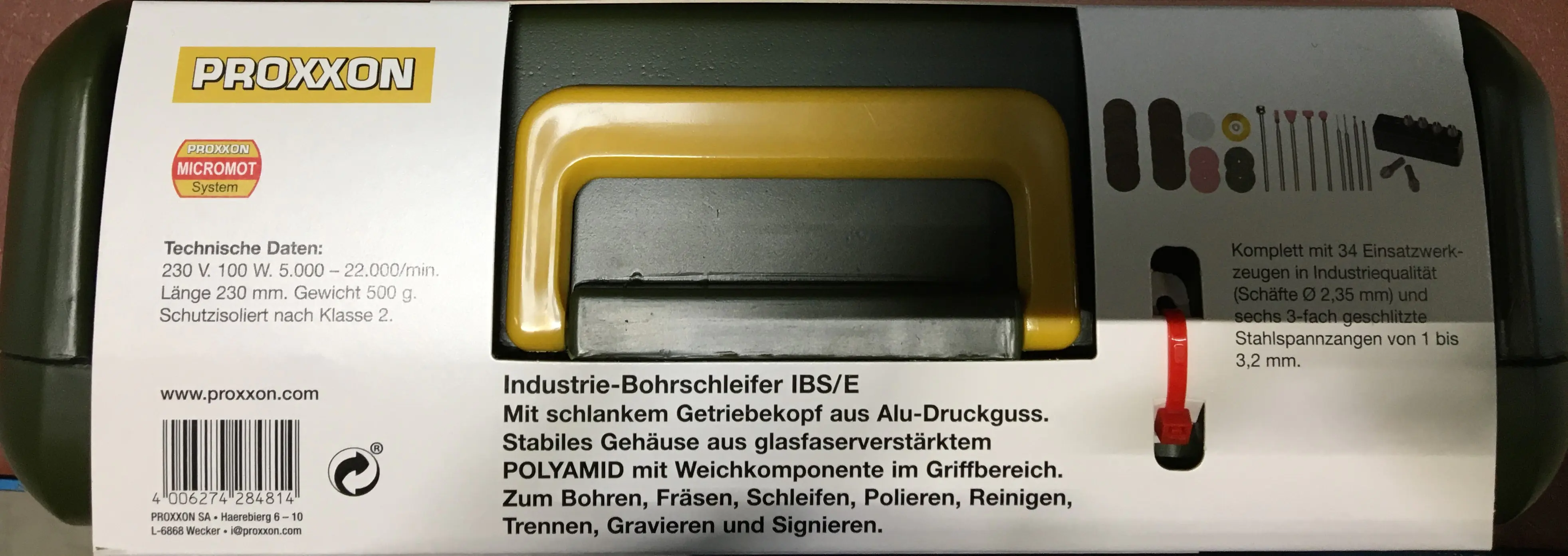 Proxxon Bohrschleifer IBS/E inkl. Zubehör