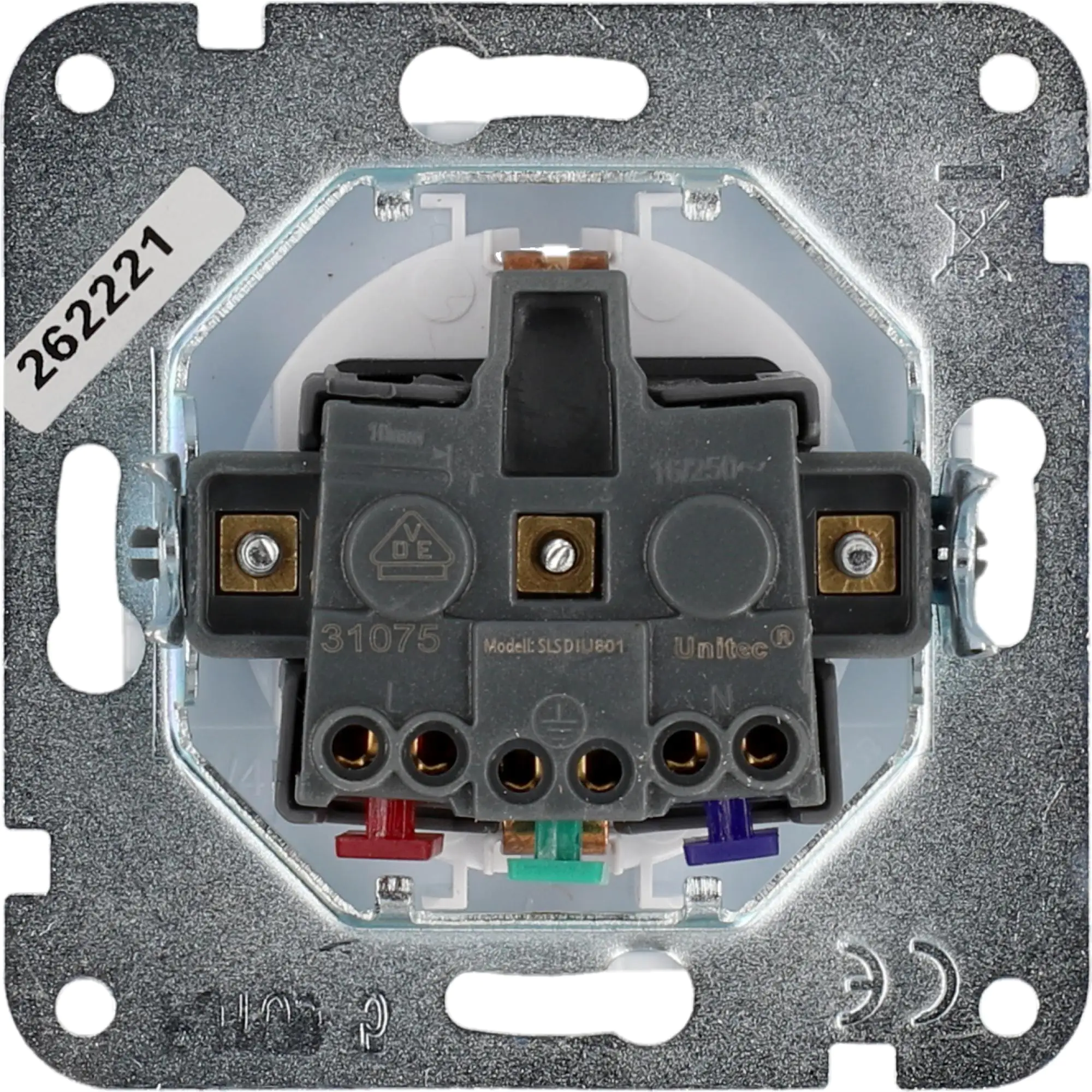 Unitec Steckdose LeMans ultraweiß mit Berührungsschutz