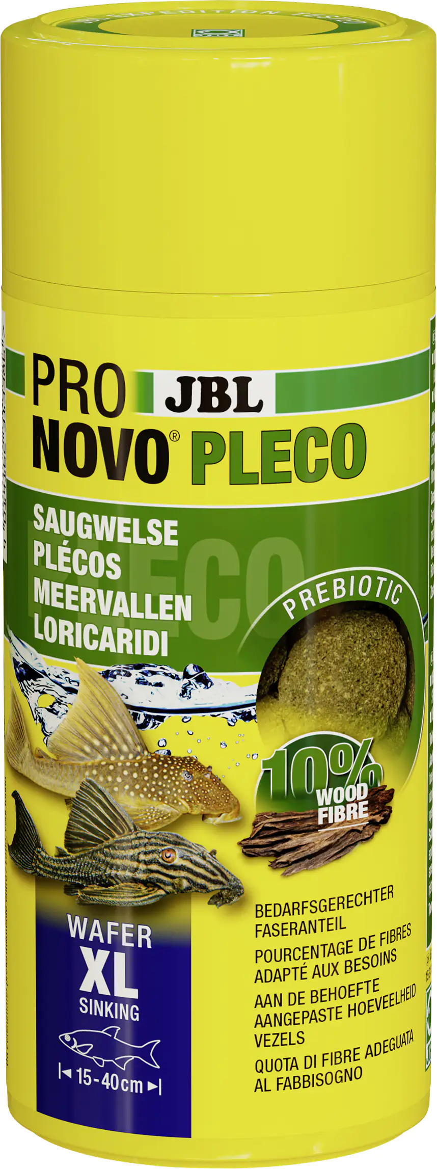 JBL Fischfutter Pronovo Pleco Wafer XL Fischfuttertabletten 250 ml