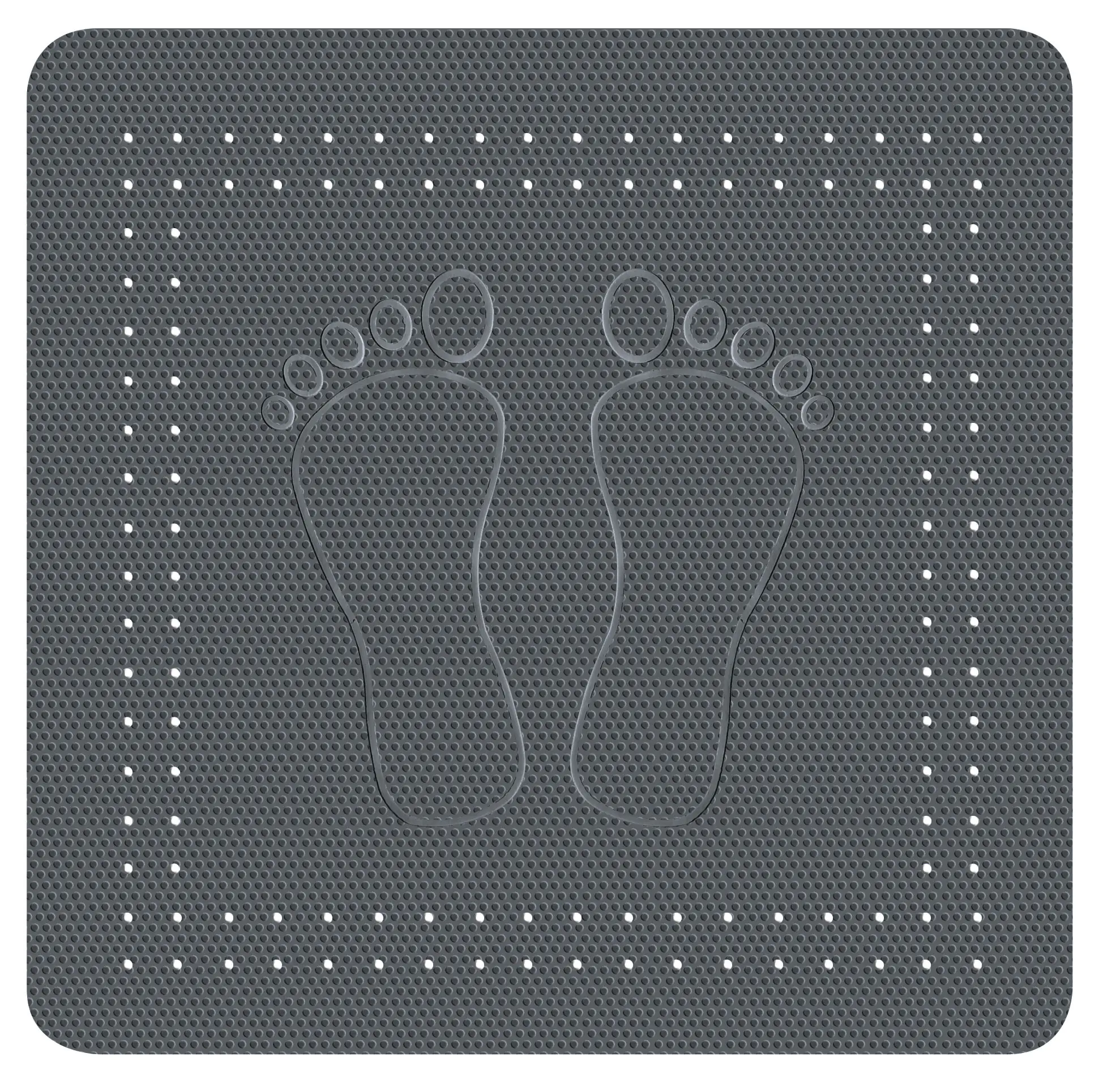 Kleine Wolke Duscheinlage Foot Schiefer, 55 x 55 cm