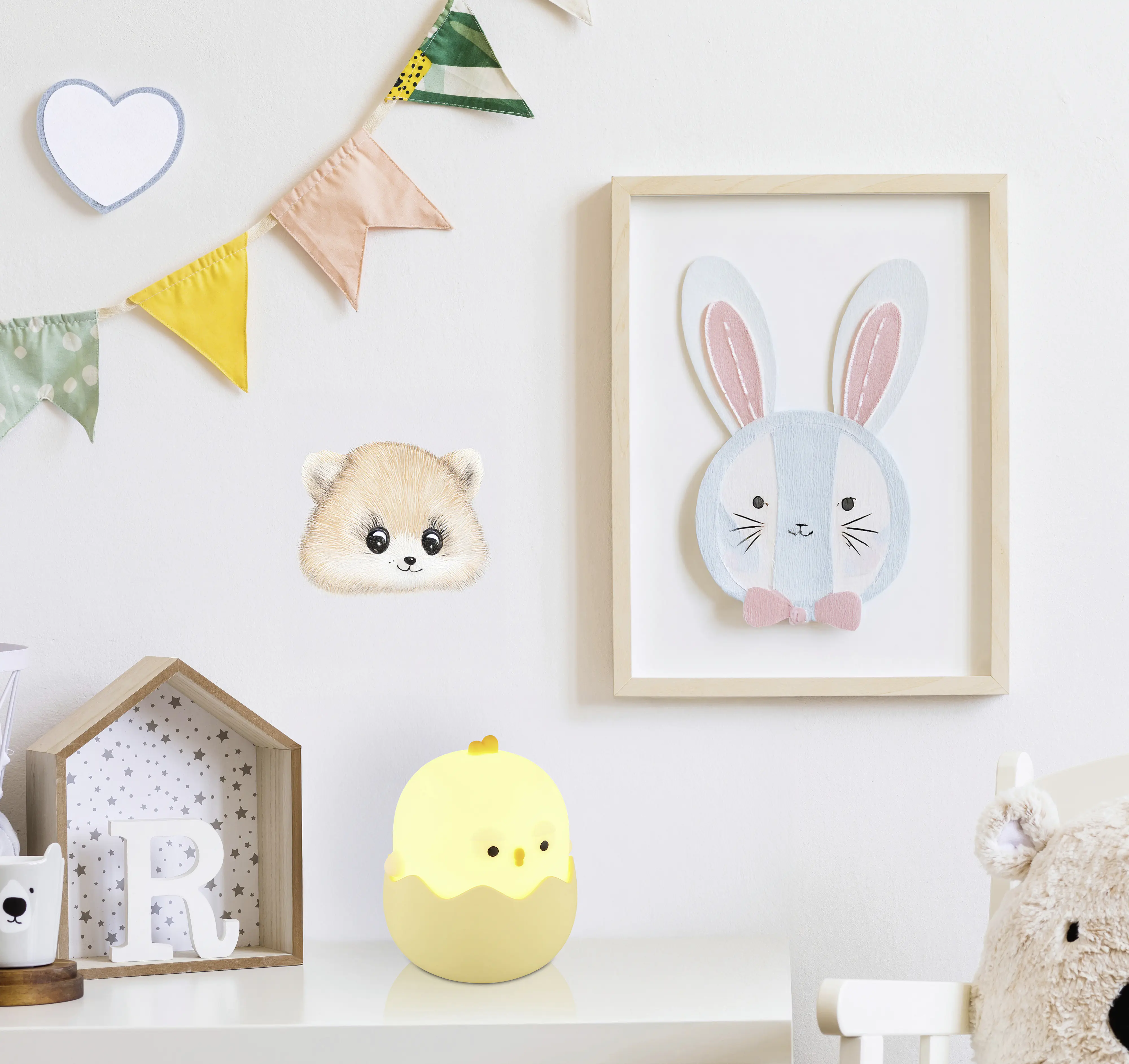 Globo Akku-Tischleuchte Chicky 2W RGBW gelb Kunststoff