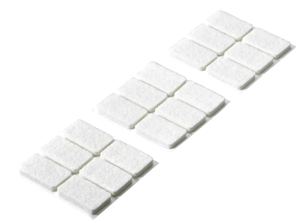 Hettich Filzgleiter weiß 36 x 22 x 4.5 mm - 18 Stück