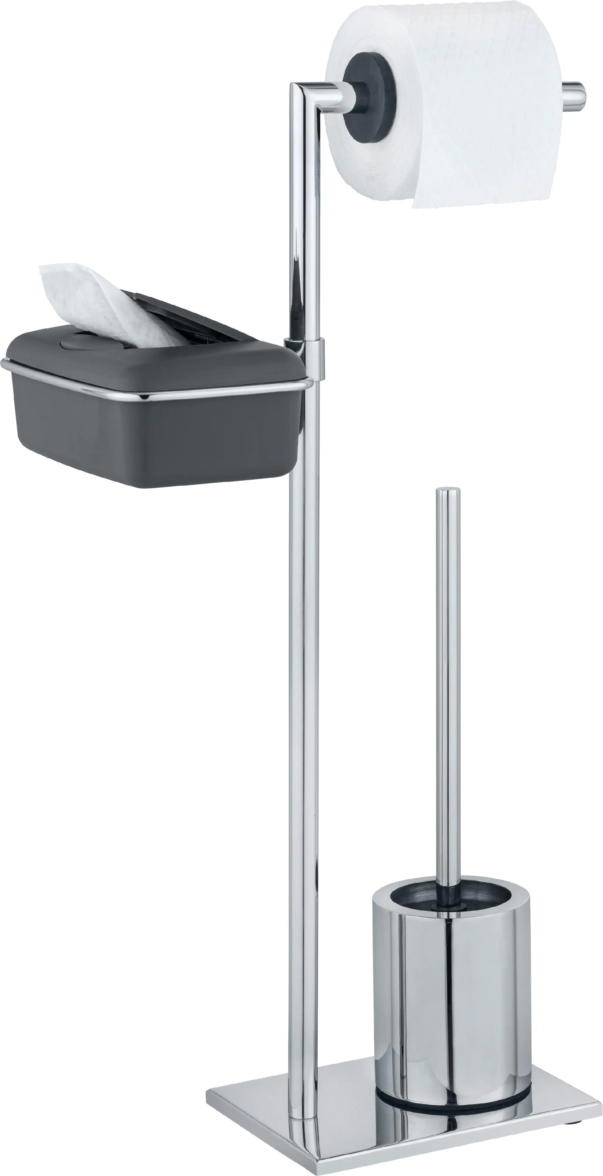 Wenko Toilettenbürstenhalter chrom Donori mit Box Wenko Toilettenbürstenhalter chrom Donori mit Box