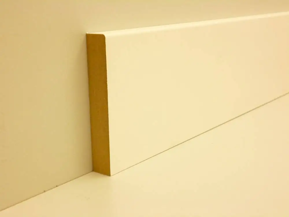 B.S. Bauprogramm Sockelleiste 250 cm 80 x 14 mm weiß