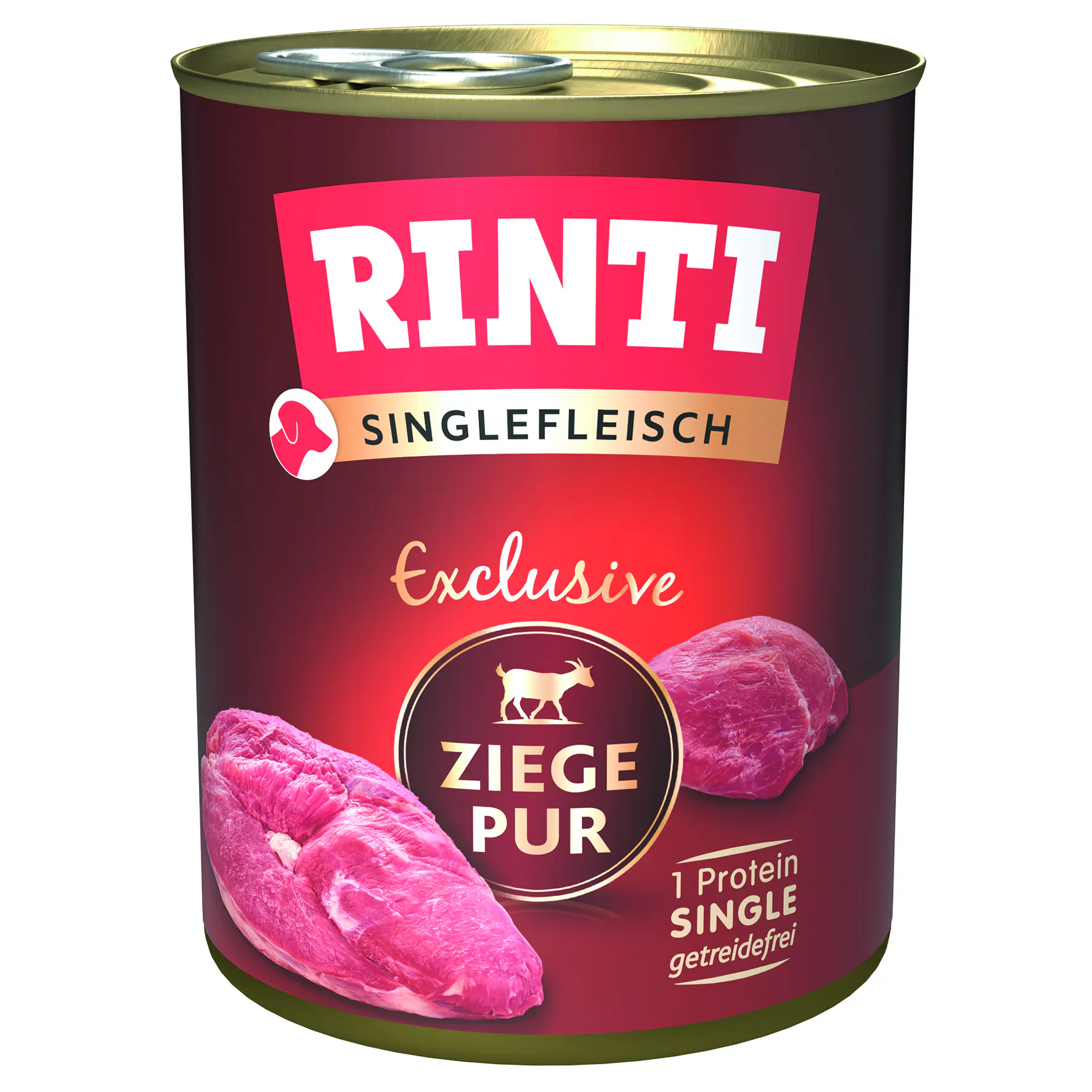 Rinti Singlefleisch Exclusive Hundenassfutter Adult getreidefrei 800 g Ziege