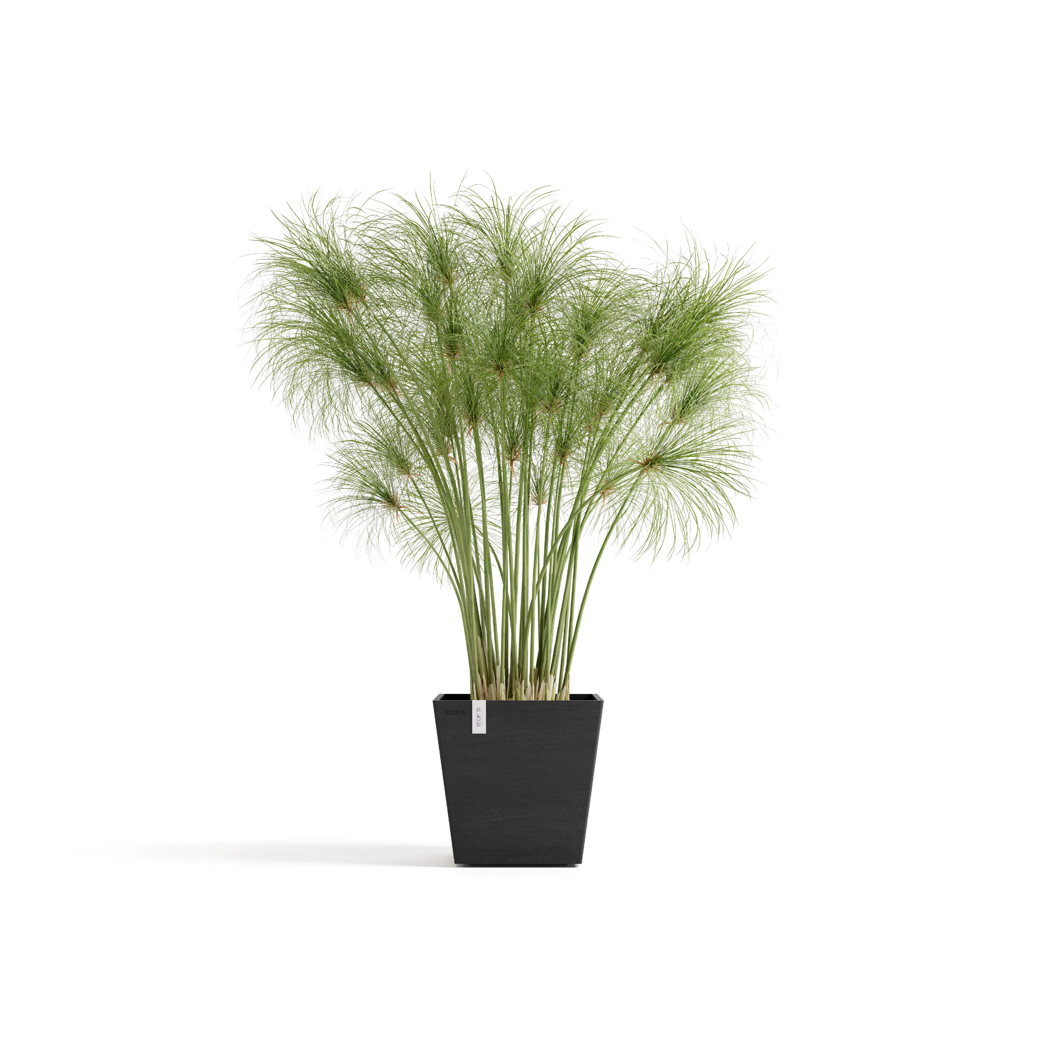 Ecopots Pflanztopf Rotterdam 25 x 25 x 24,5 cm dunkelgrau