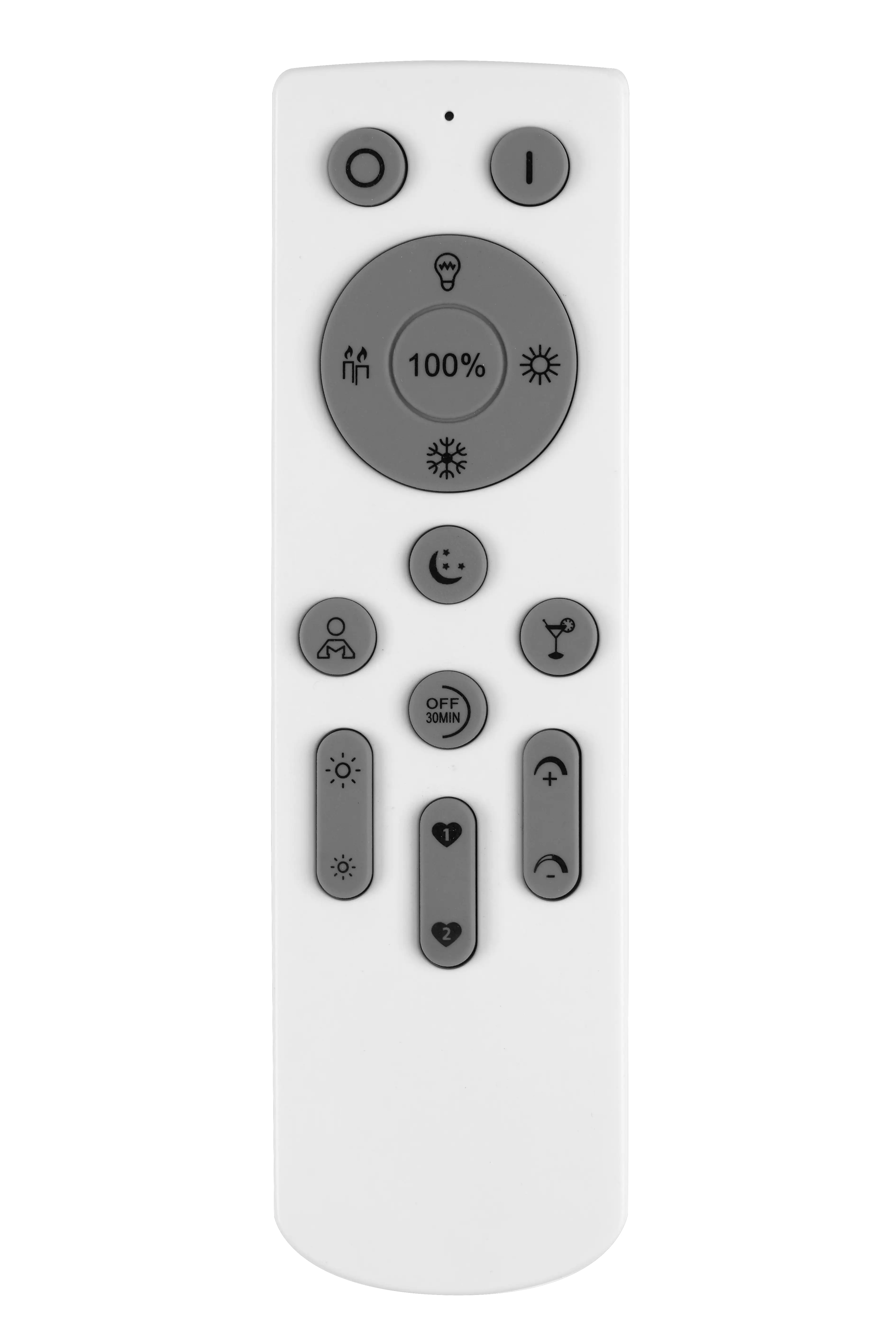 Di-Ka LED Deckenleuchte WIFI CCT LED mit Fernbedienung chrom - alu