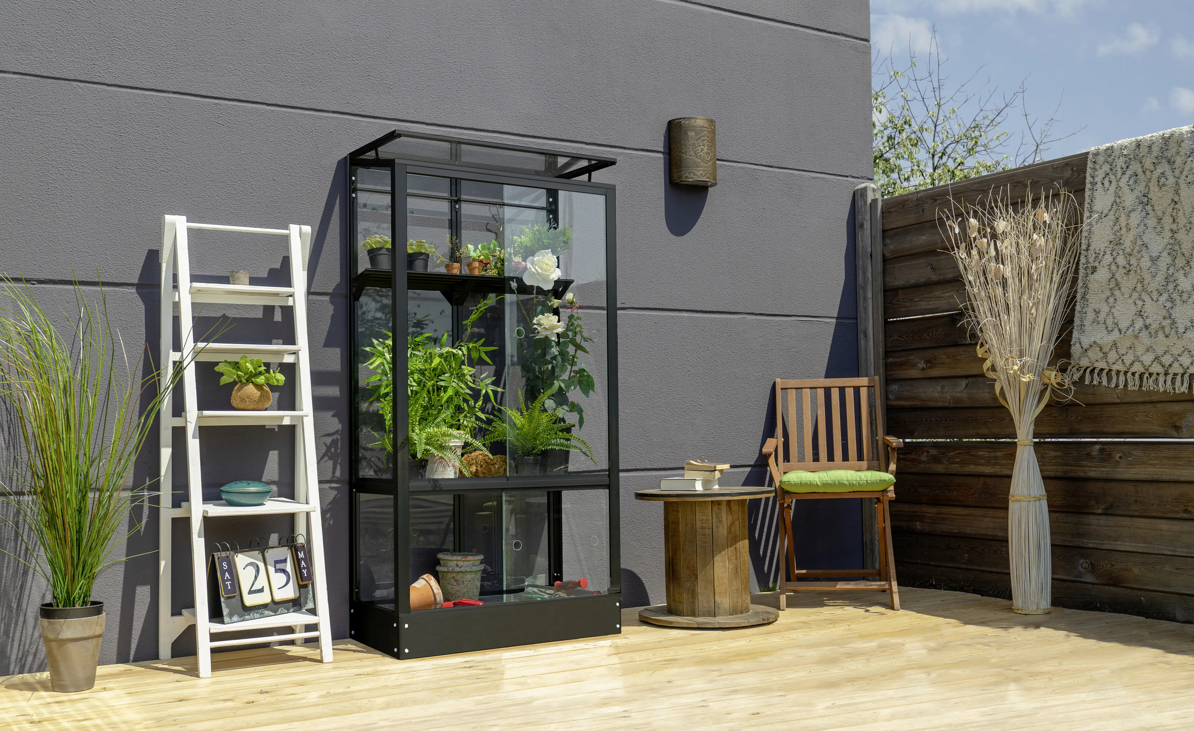 Vitavia Balkongewächshaus Stad 350 43 x 81 cm 3 mm Sicherheitsglas