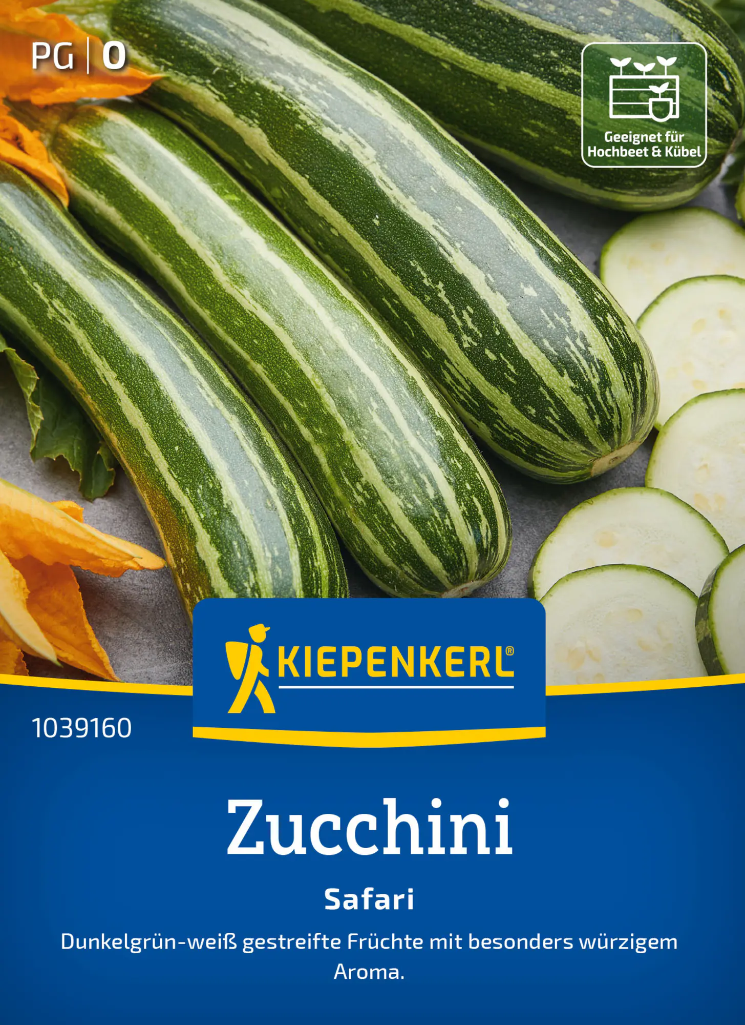 Kiepenkerl Saatgut Zucchini Safari F1 für ca. 5 Pflanzen