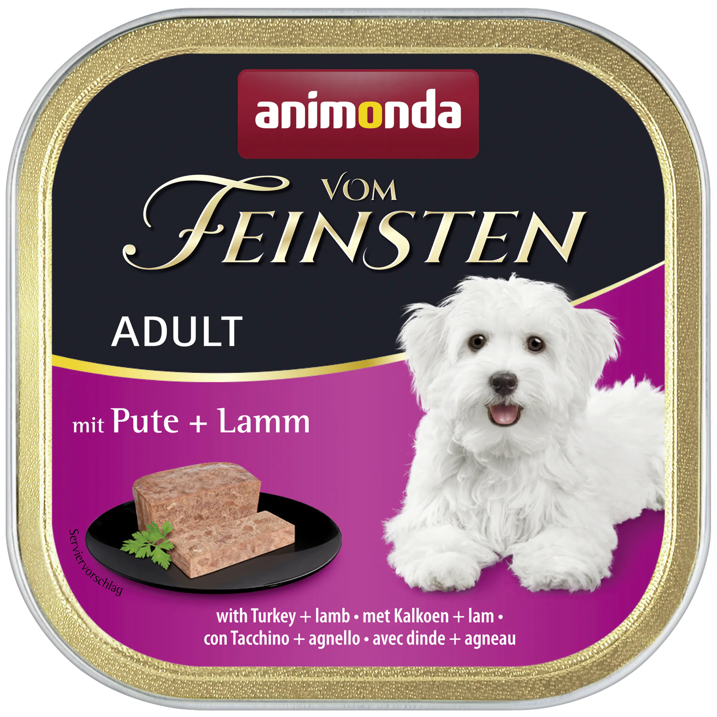 Animonda vom Feinsten Hundenassfutter Adult 150 g Pute & Lamm