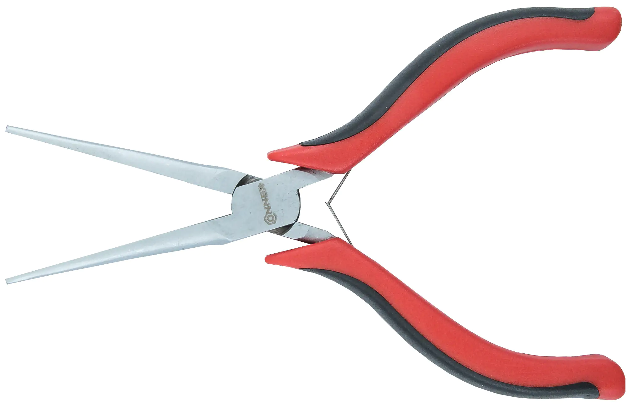 Elektronik-Flachspitzzange 145 mm mit Doppelfeder Zwei-Komponentengriffen