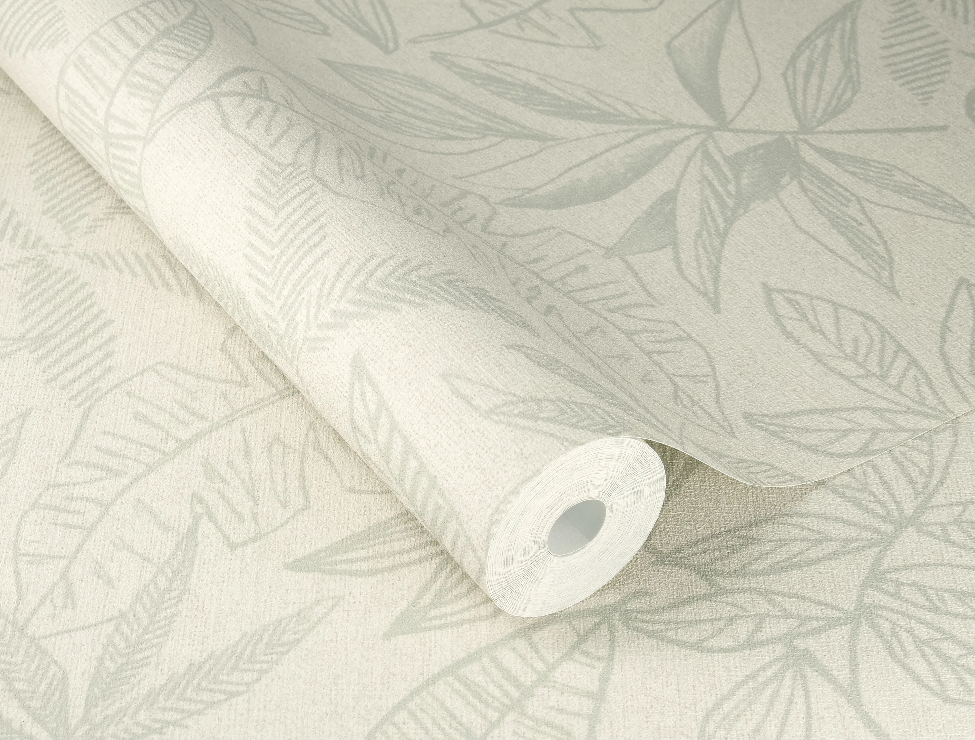 Schöner Wohnen Vliestapete Blätter beige salbei 10,05 x 0,53 m