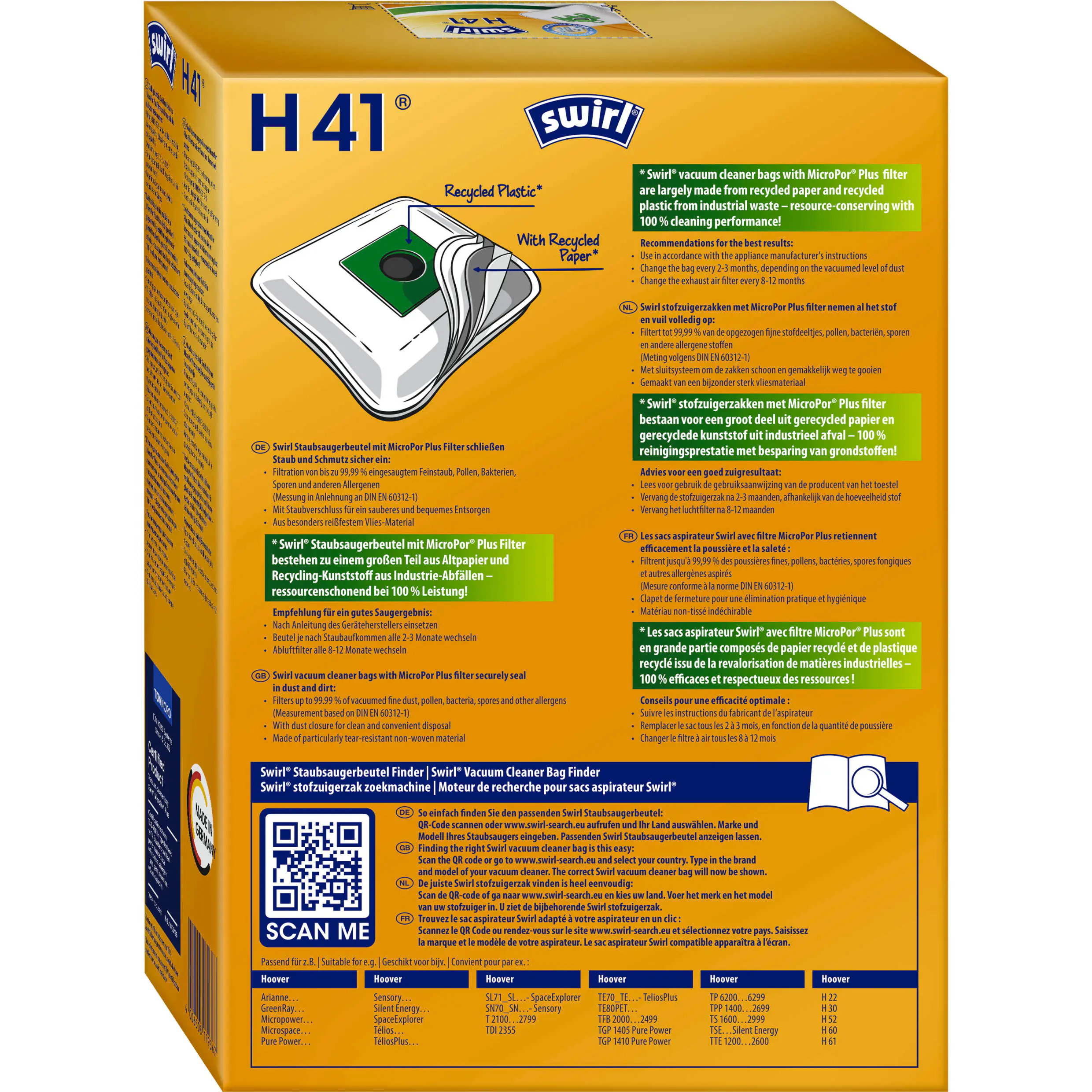 Swirl® H 41 MicroPor® Plus