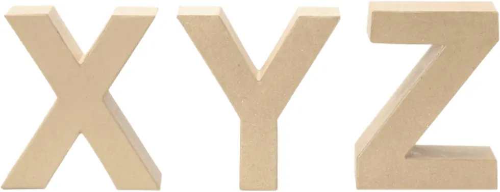Glorex Papp-Buchstabe X 17,5 x 5,5 cm