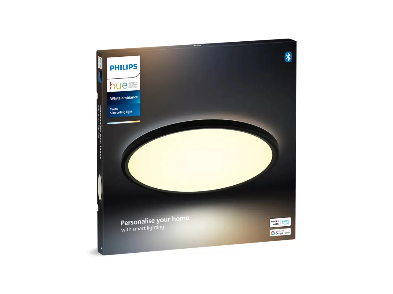 Philips Hue LED Deckenleuchte Tento + Bridge rund schwarz Ø 42,1 cm warmweiß-kaltweiß Philips Hue LED Deckenleuchte Tento + Bridge rund schwarz Ø 42,1 cm warmweiß-kaltweiß