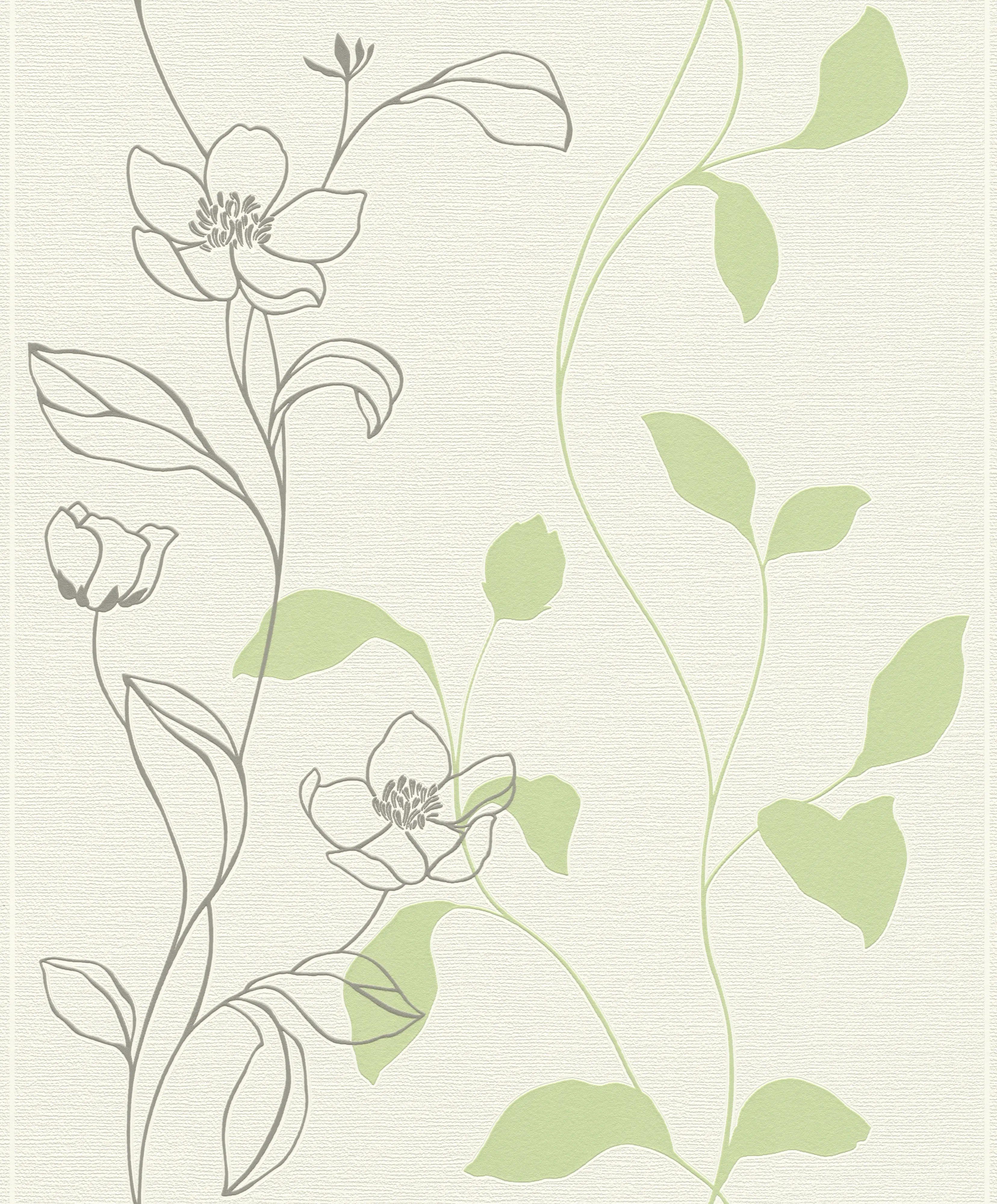 Rasch Vliestapete 804621 Selection blumen grün 10,05 x 0,53 m