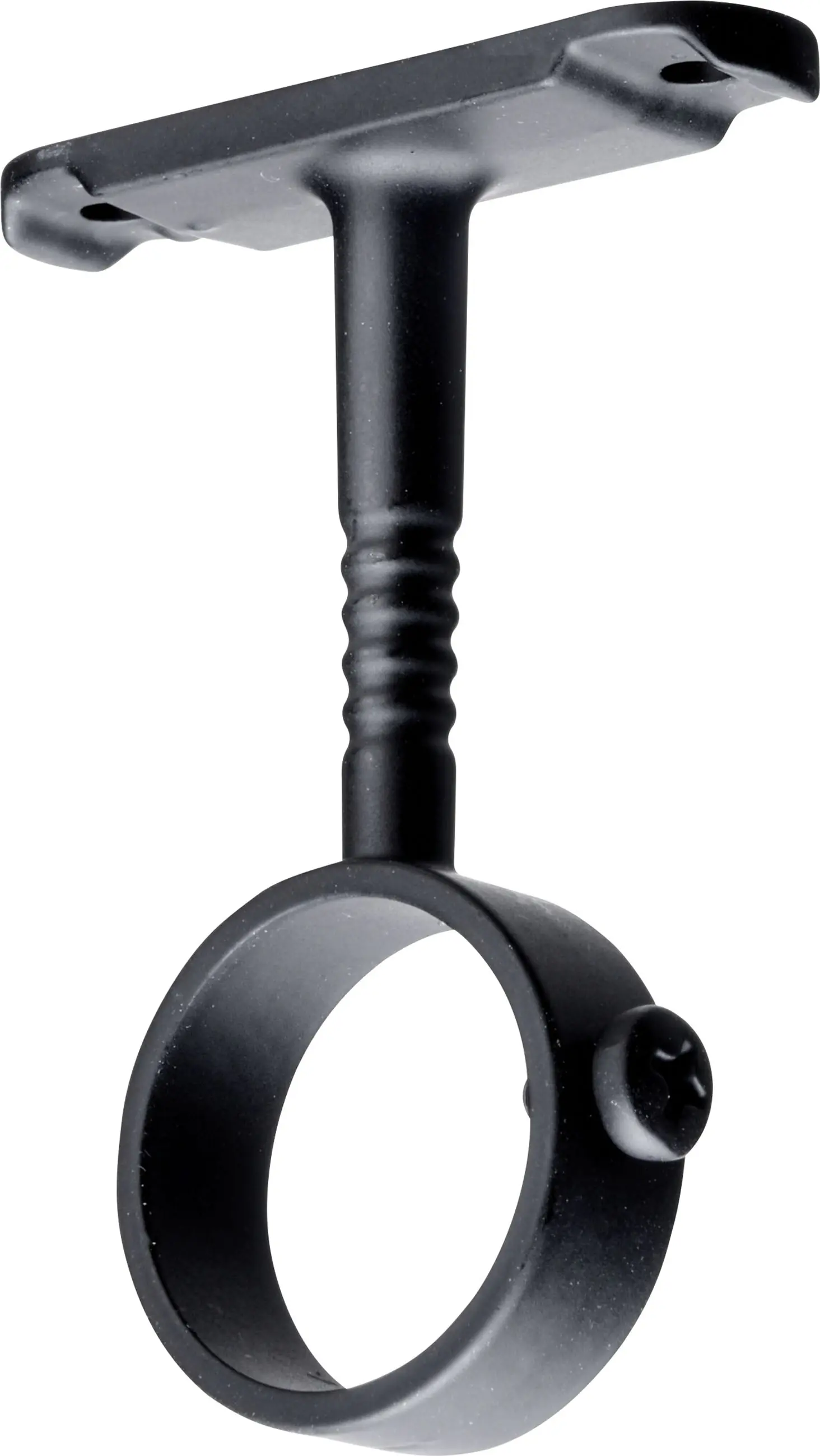 Hettich Schrankrohrmittelträger für runde Schrankrohre Ø 25 mm schwarz