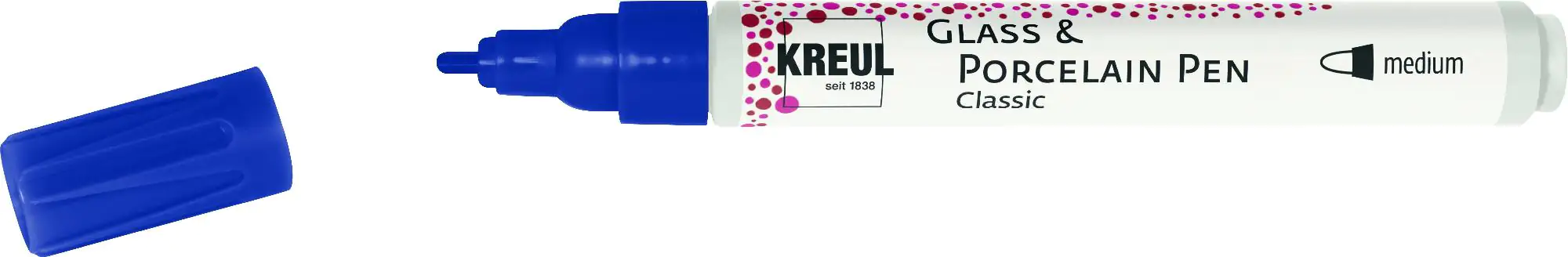Kreul Glass & Porcelain Pen Classic royalblau, 2 - 4 mm