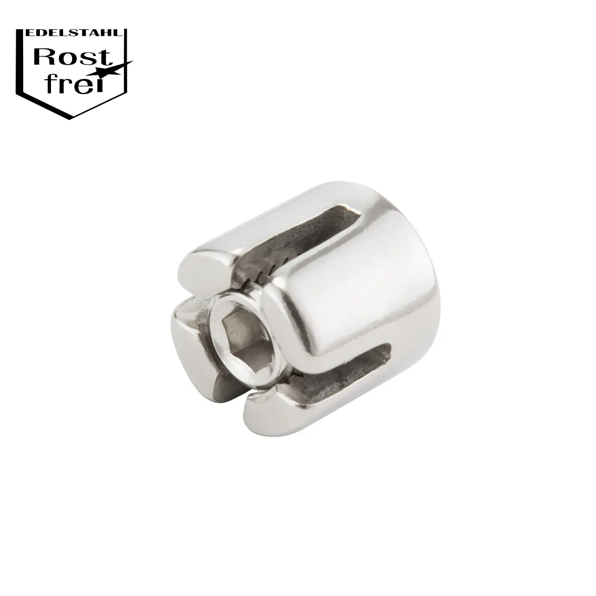 Conacord Kreuzklemme für Drahtseile Stahl V4A Ø 3 mm rostfrei - 5 Stück