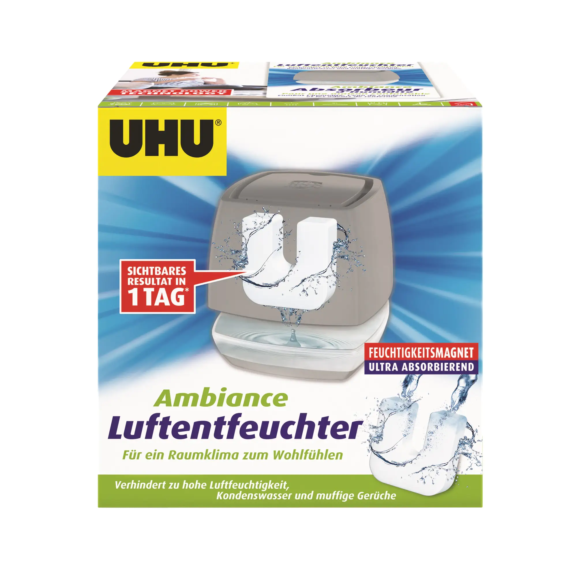UHU Luftentfeuchter Ambiance anthrazit, 450 g