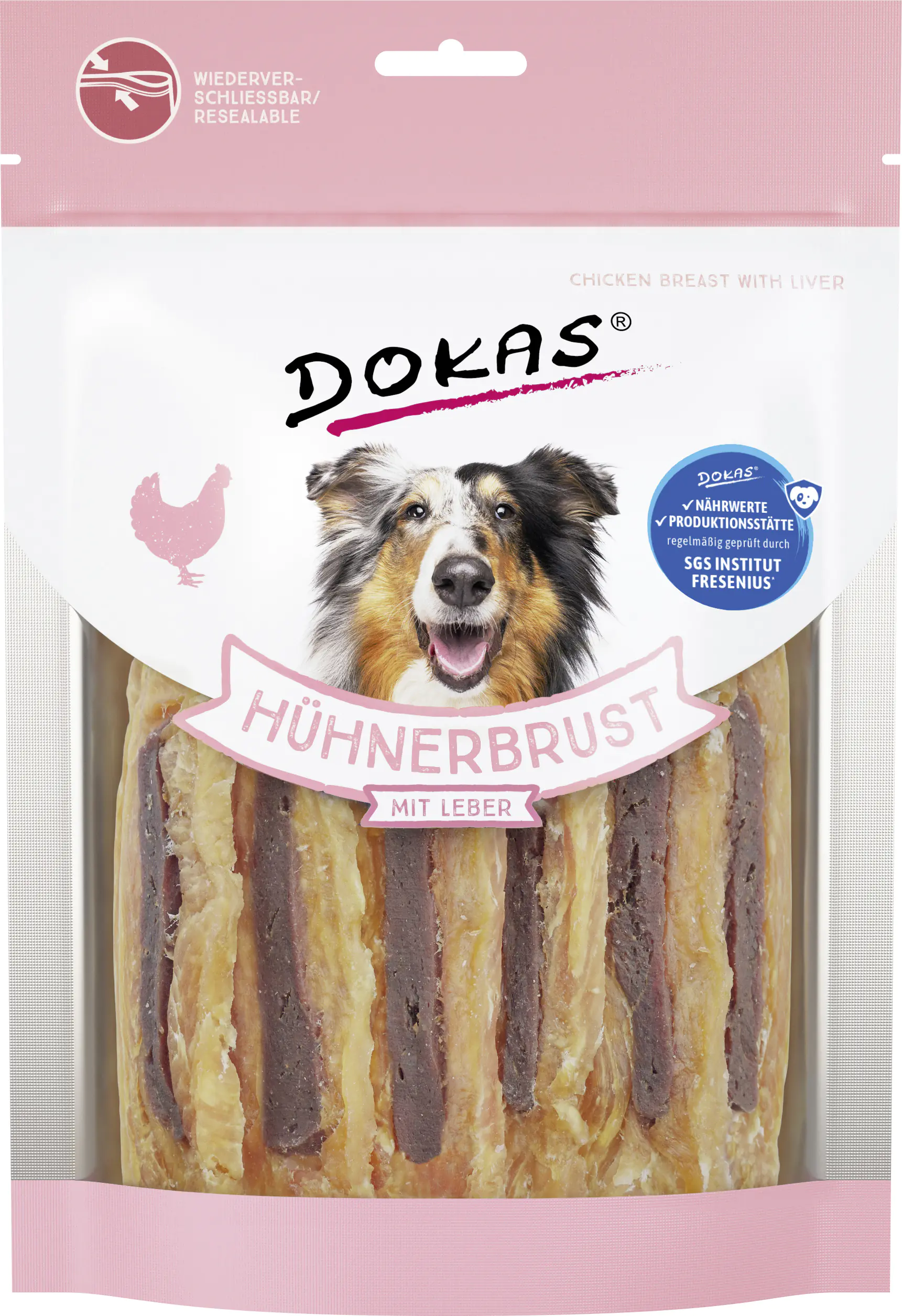 Dokas Hühnerbrust mit Leber 220 g
