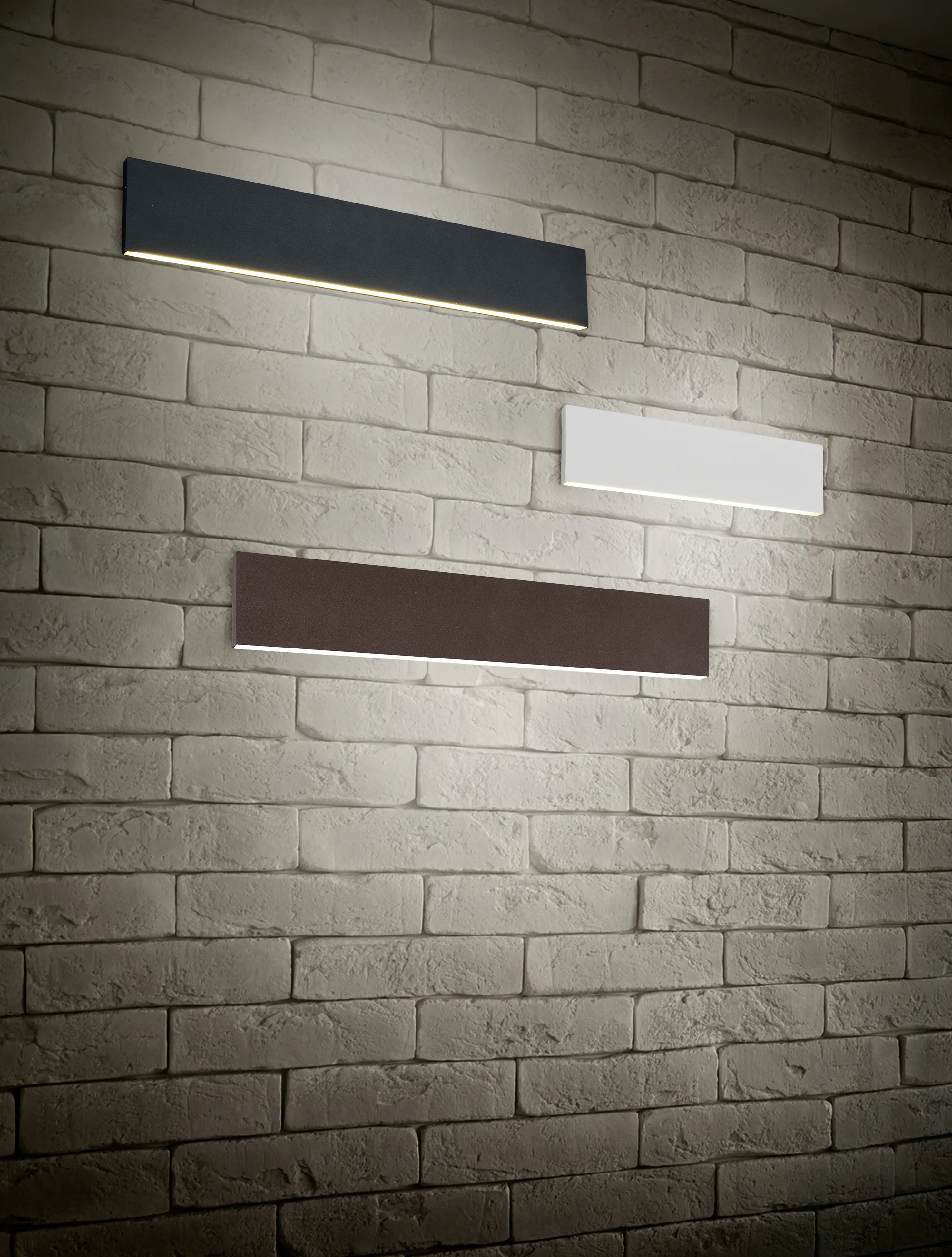 Trio LED Wandleuchte CONCHA anthrazit