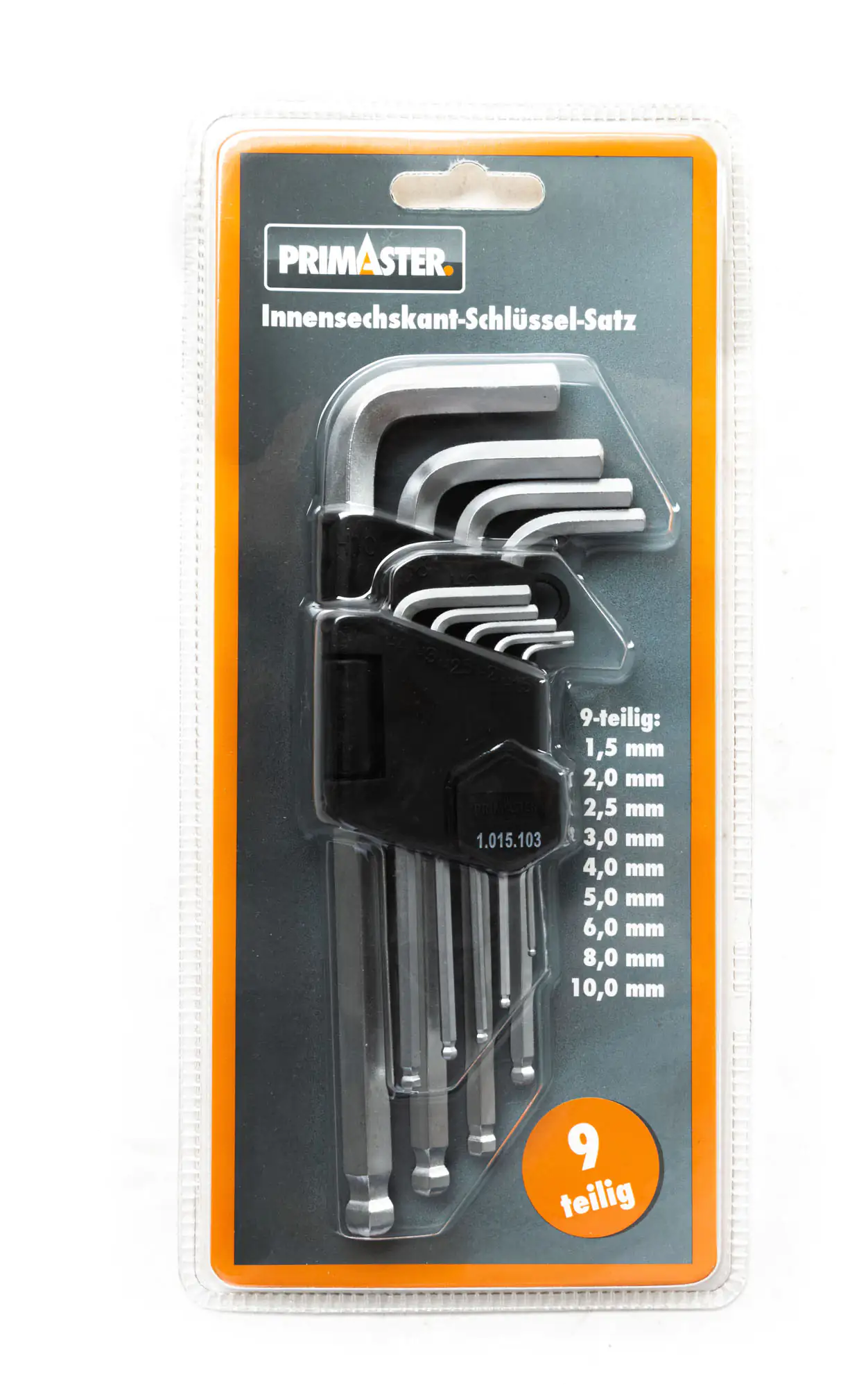 Primaster Schlüssel-Set 9-teilig Innensechskant