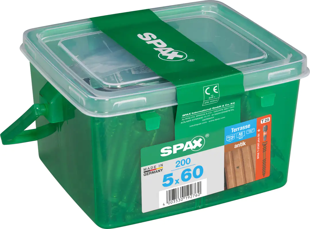 Spax Terrassenschrauben 5.0 x 60 mm TX 25 - 200 Stk.