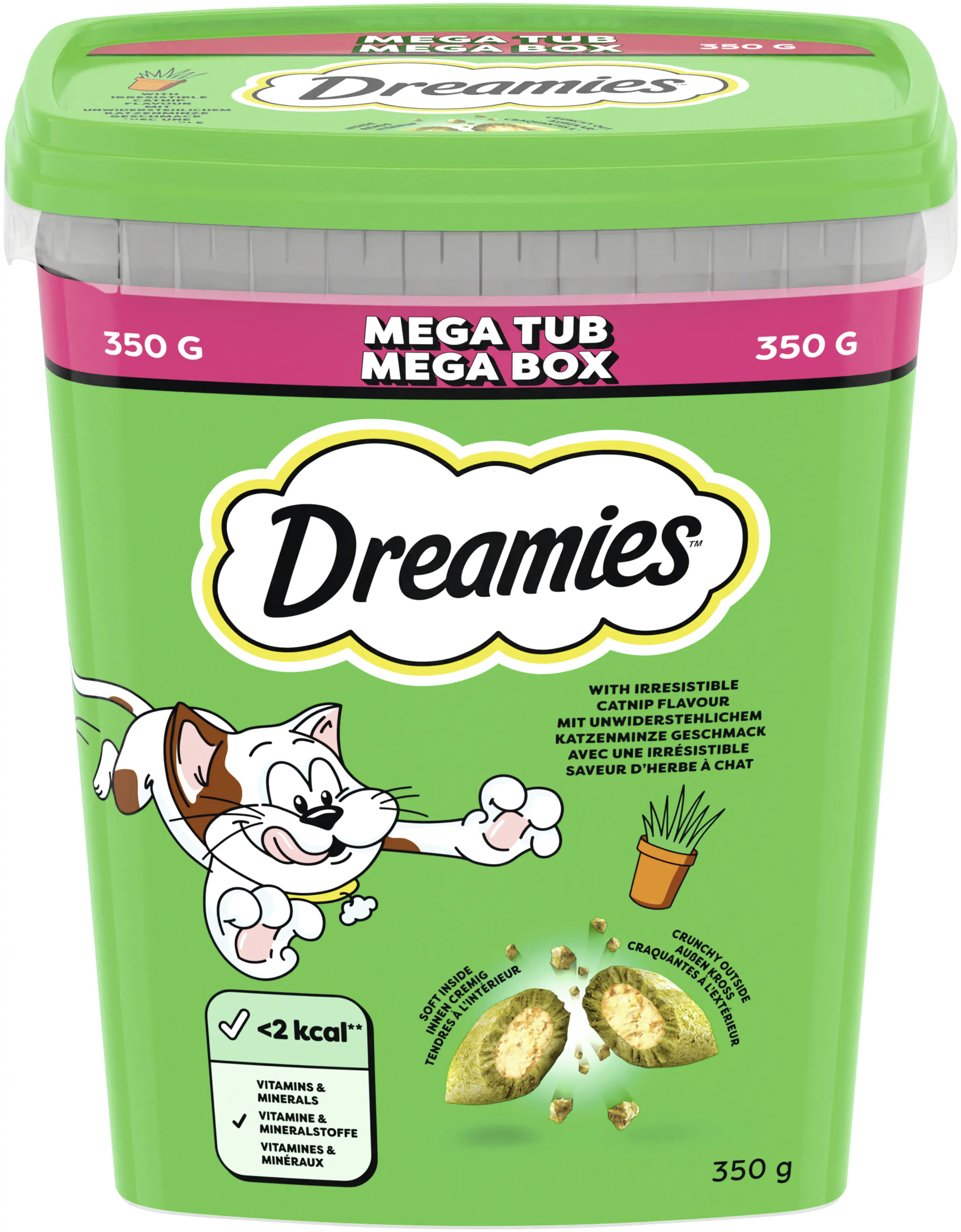 Dreamies Katzen Leckerli 350 g Box Katzenminze