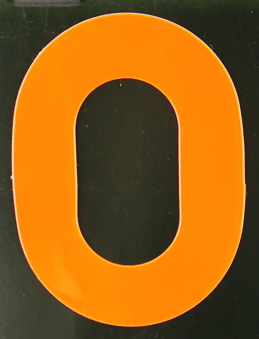 4004947548546 Conacord Reflektierender Klebebuchstabe O orange "O"