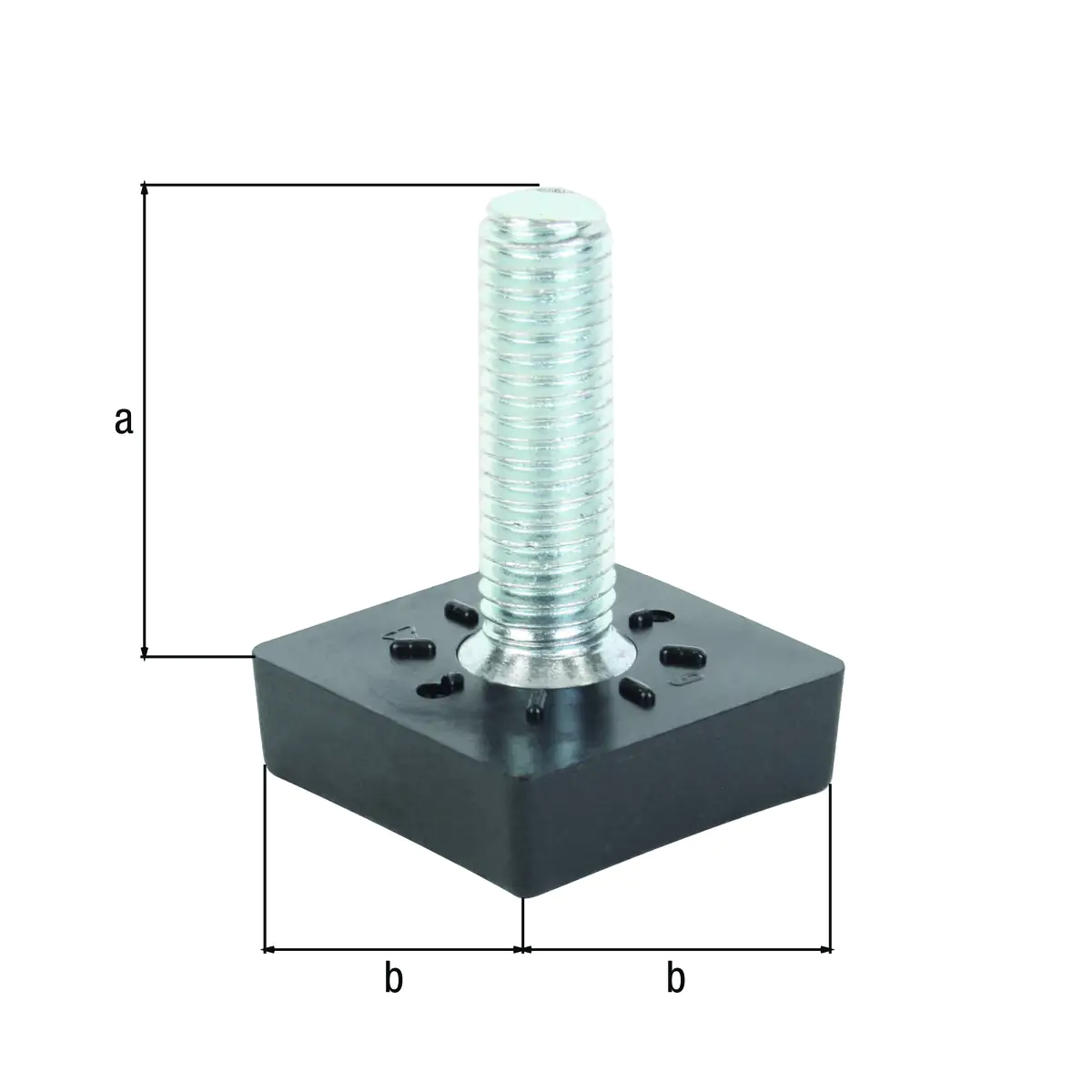 Alberts Stellschraube 25 x 25 mm 4-teilig