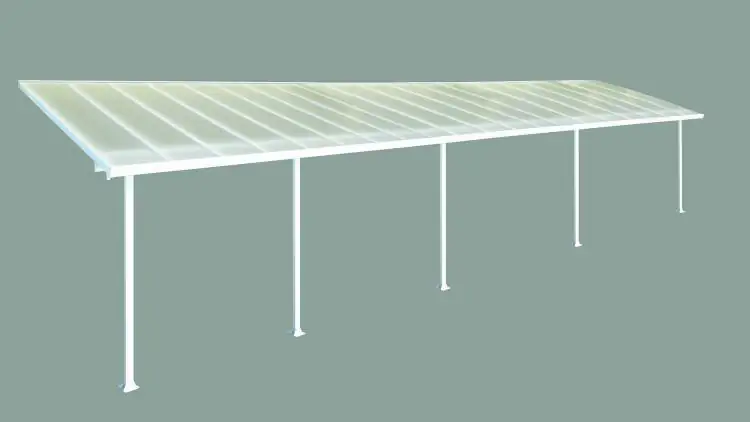 Canopia Terrassendach 1220 x 300 cm weiß