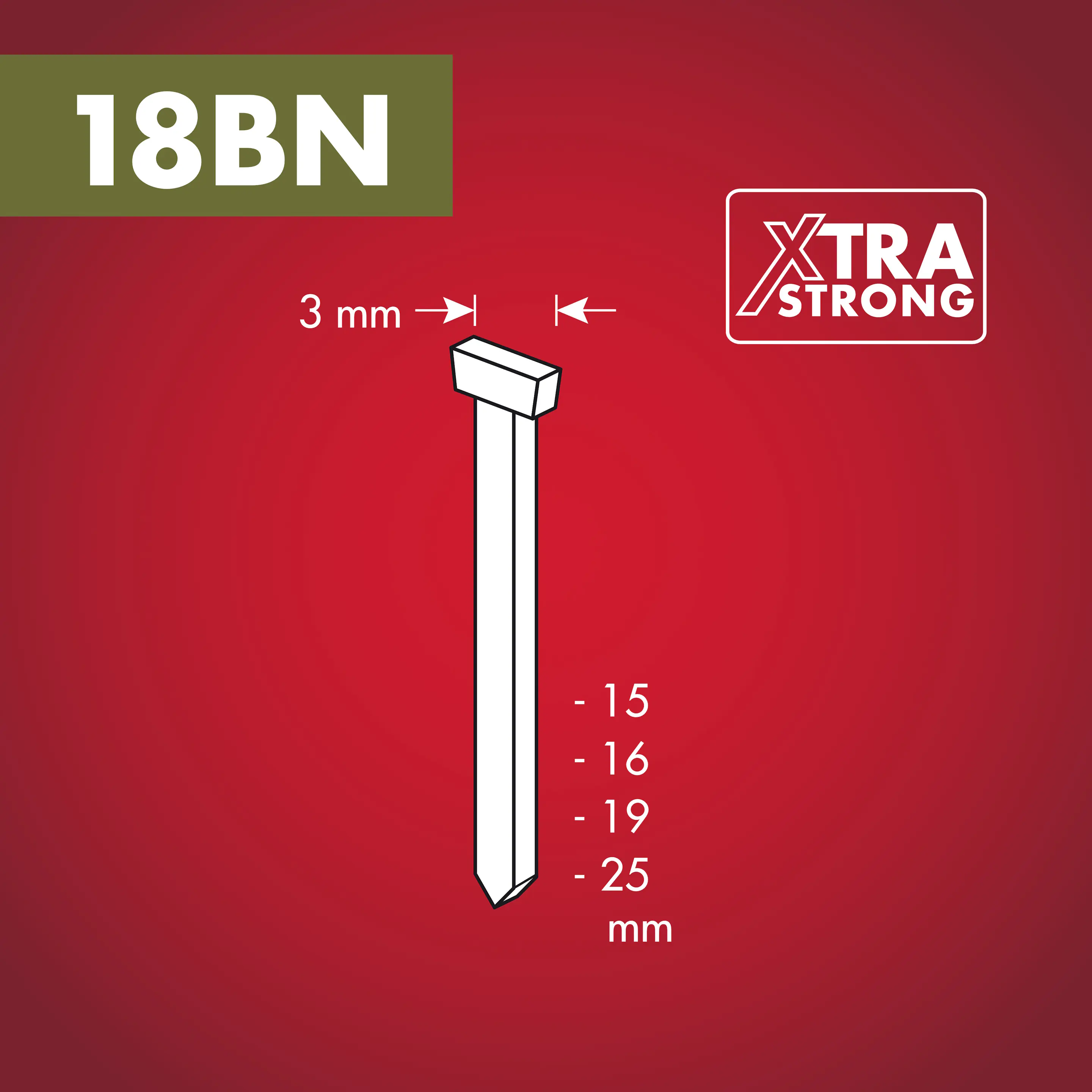 Arrow Tackernägel Typ 18BN 19 mm 1000 Stück